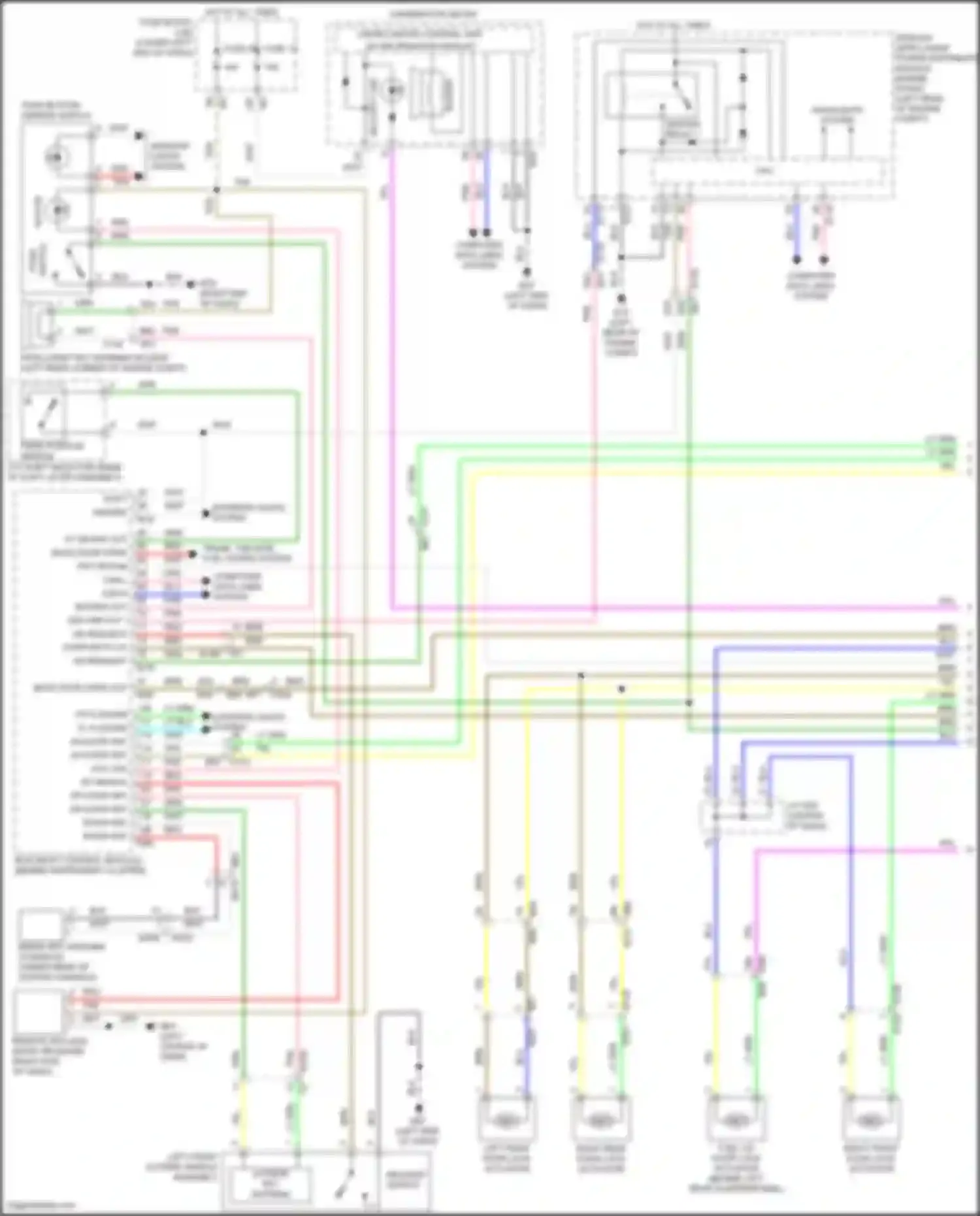 Wiring diagram back door open sw for Nissan Pathfinder IV facelift (2016-2020) (3 of 3)