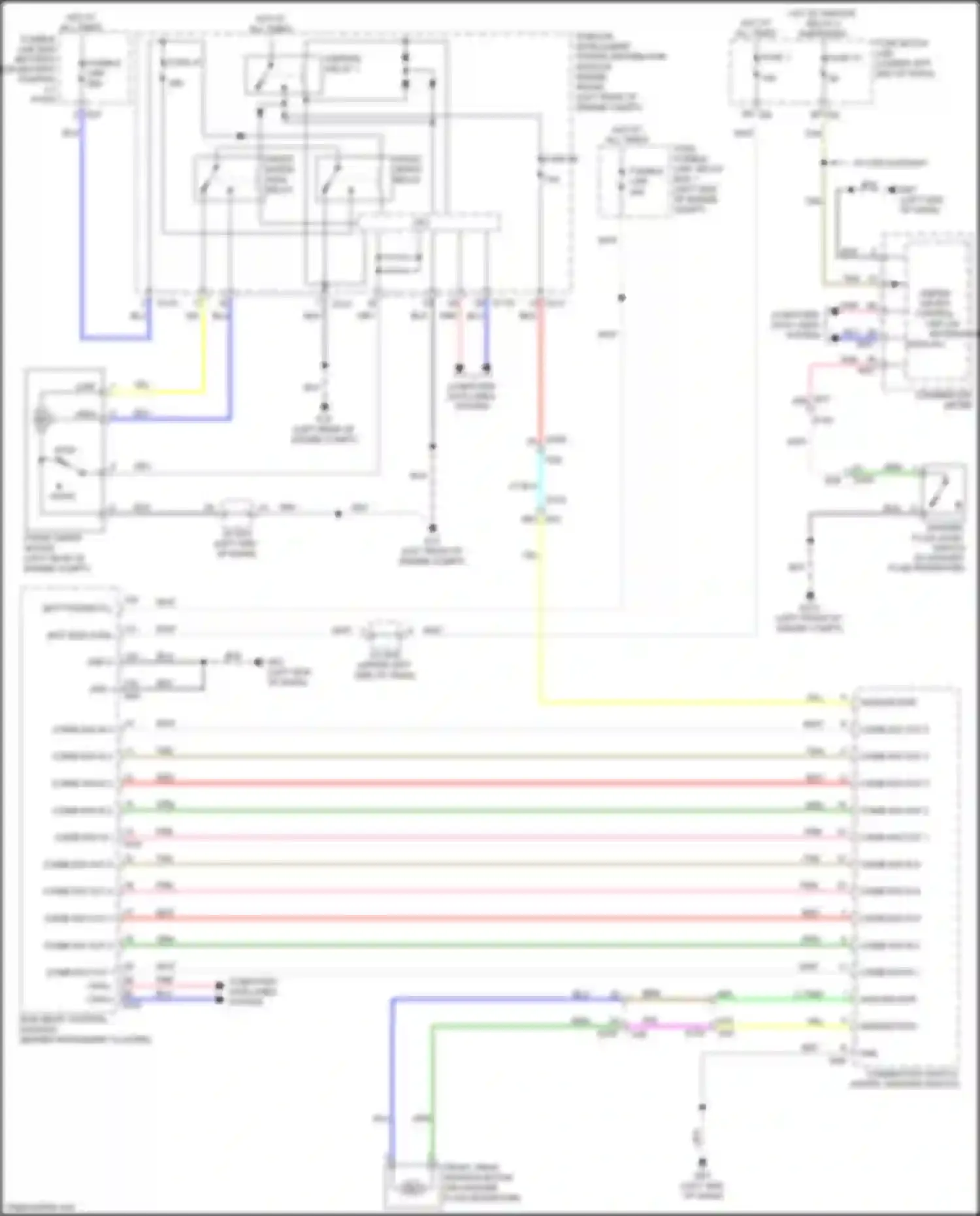 Wiring diagram combi sw in 1 for Nissan Pathfinder IV facelift (2016-2020) (1 of 3)
