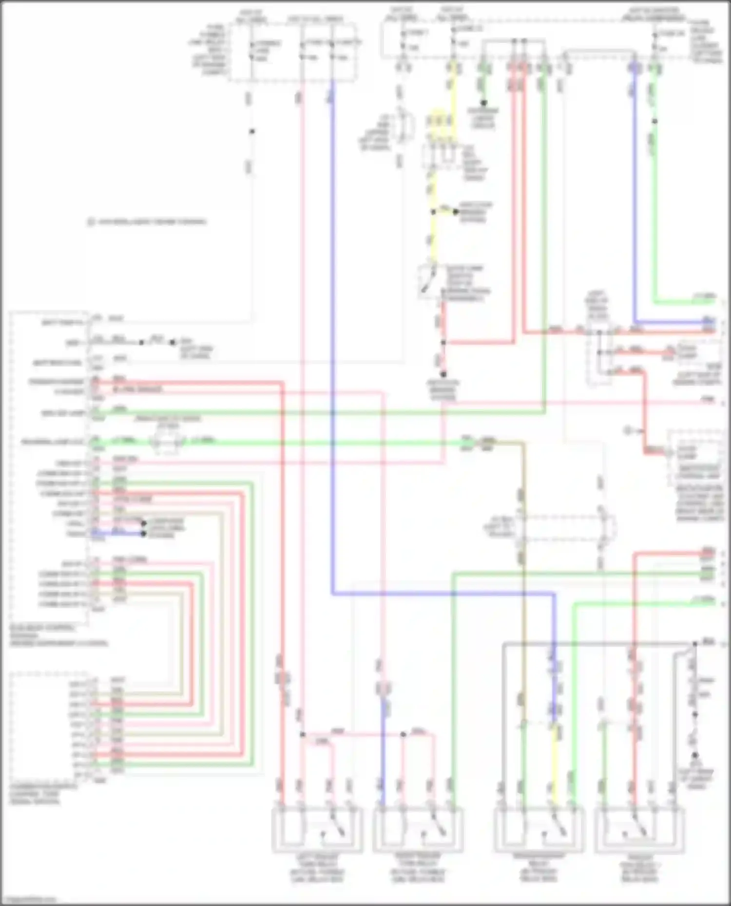 Wiring diagram combi sw o/p 3 pnk combi sw o/p 4 for Nissan Pathfinder IV facelift (2016-2020) (1 of 1)