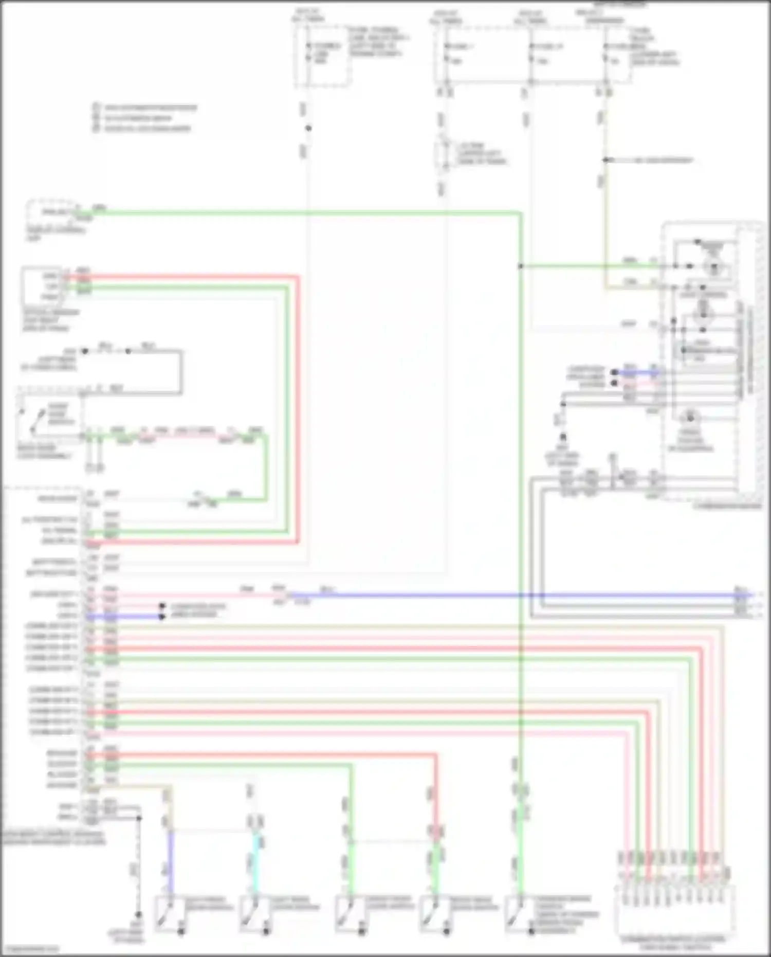 Wiring diagram combi sw o/p 3 for Nissan Pathfinder IV facelift (2016-2020) (2 of 2)