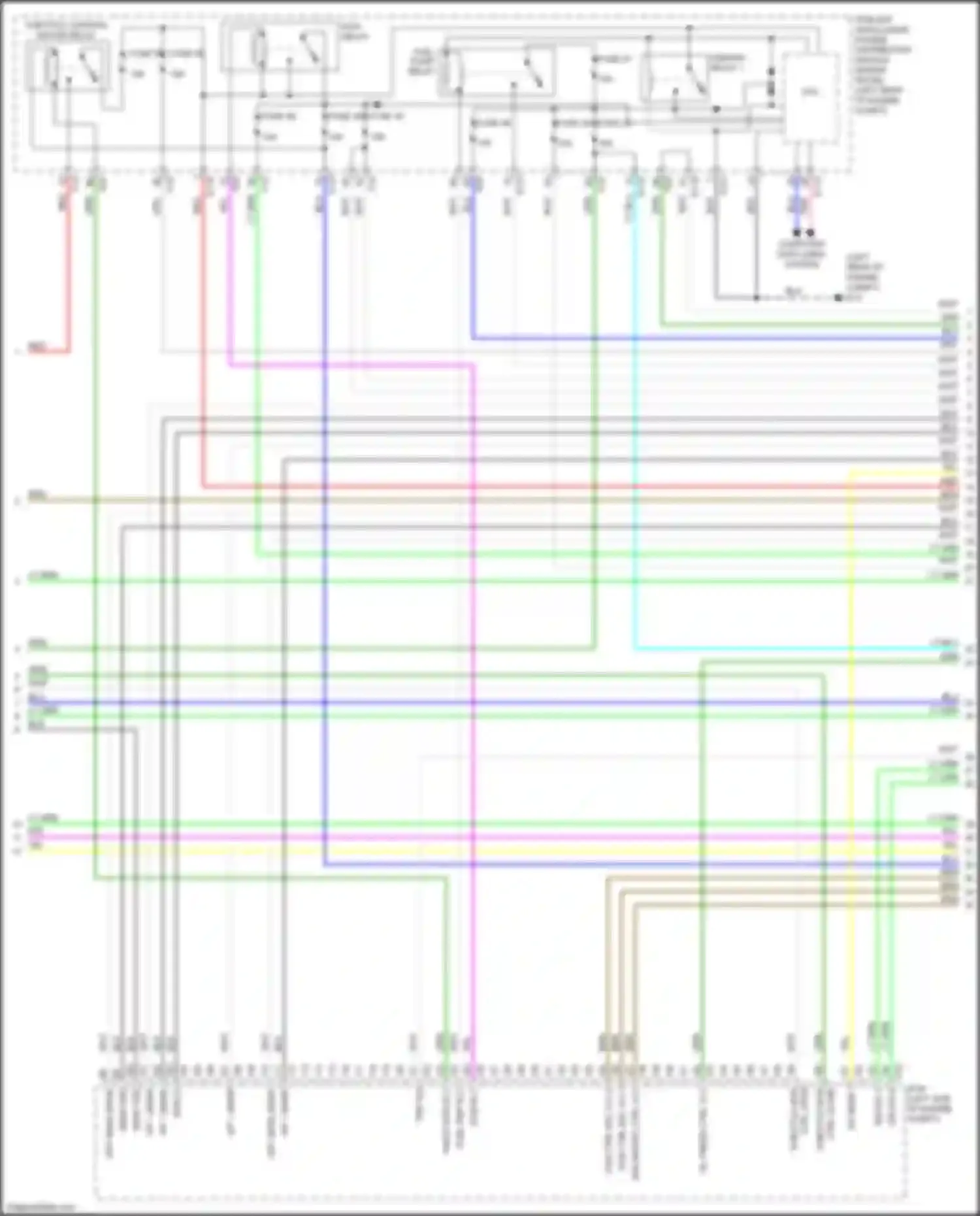 Wiring diagram ecm rly for Nissan Pathfinder IV facelift (2016-2020) (1 of 1)