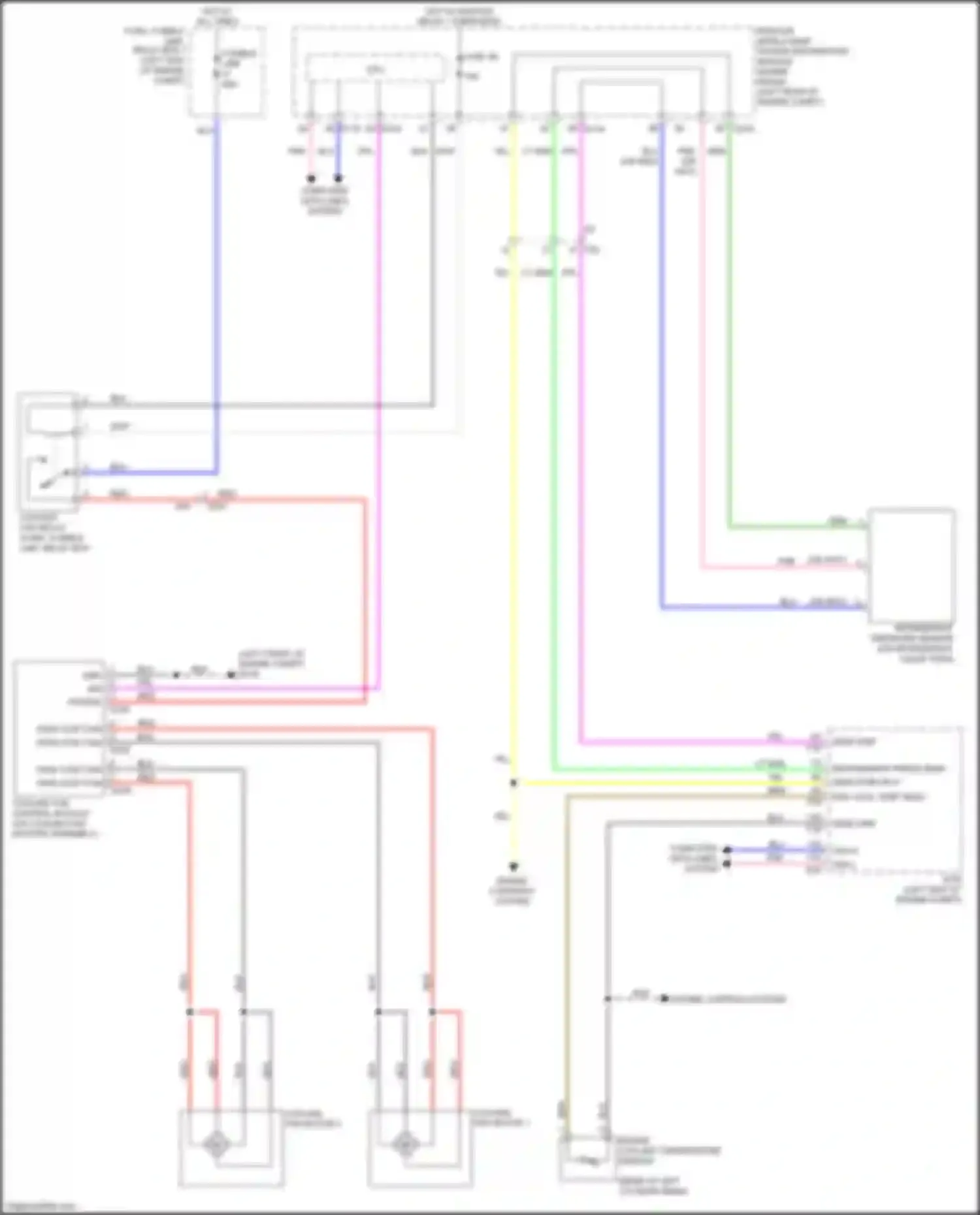 Wiring diagram eng cool temp sens for Nissan Pathfinder IV facelift (2016-2020) (2 of 2)