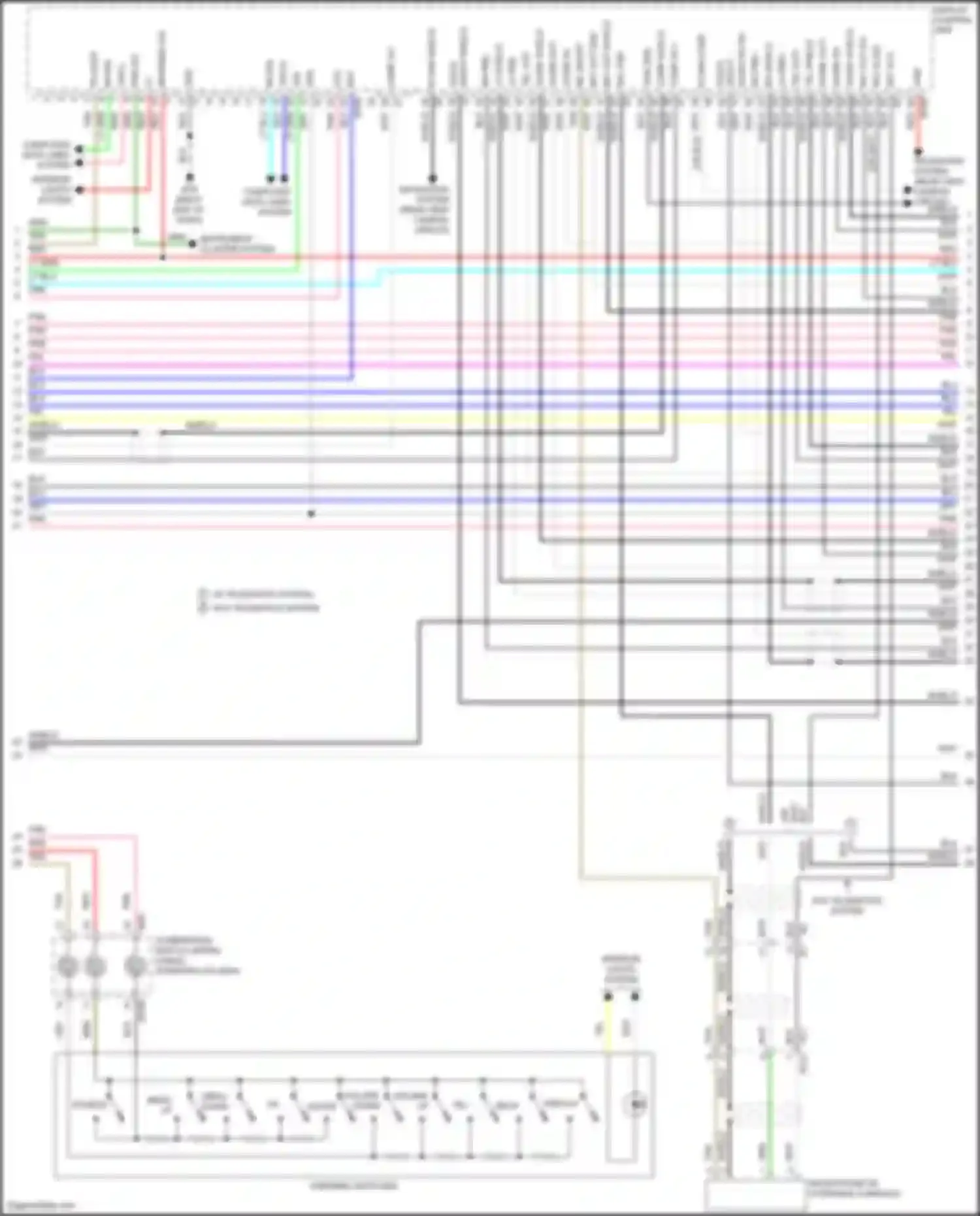 Wiring diagram fs cont for Nissan Pathfinder IV facelift (2016-2020) (1 of 4)