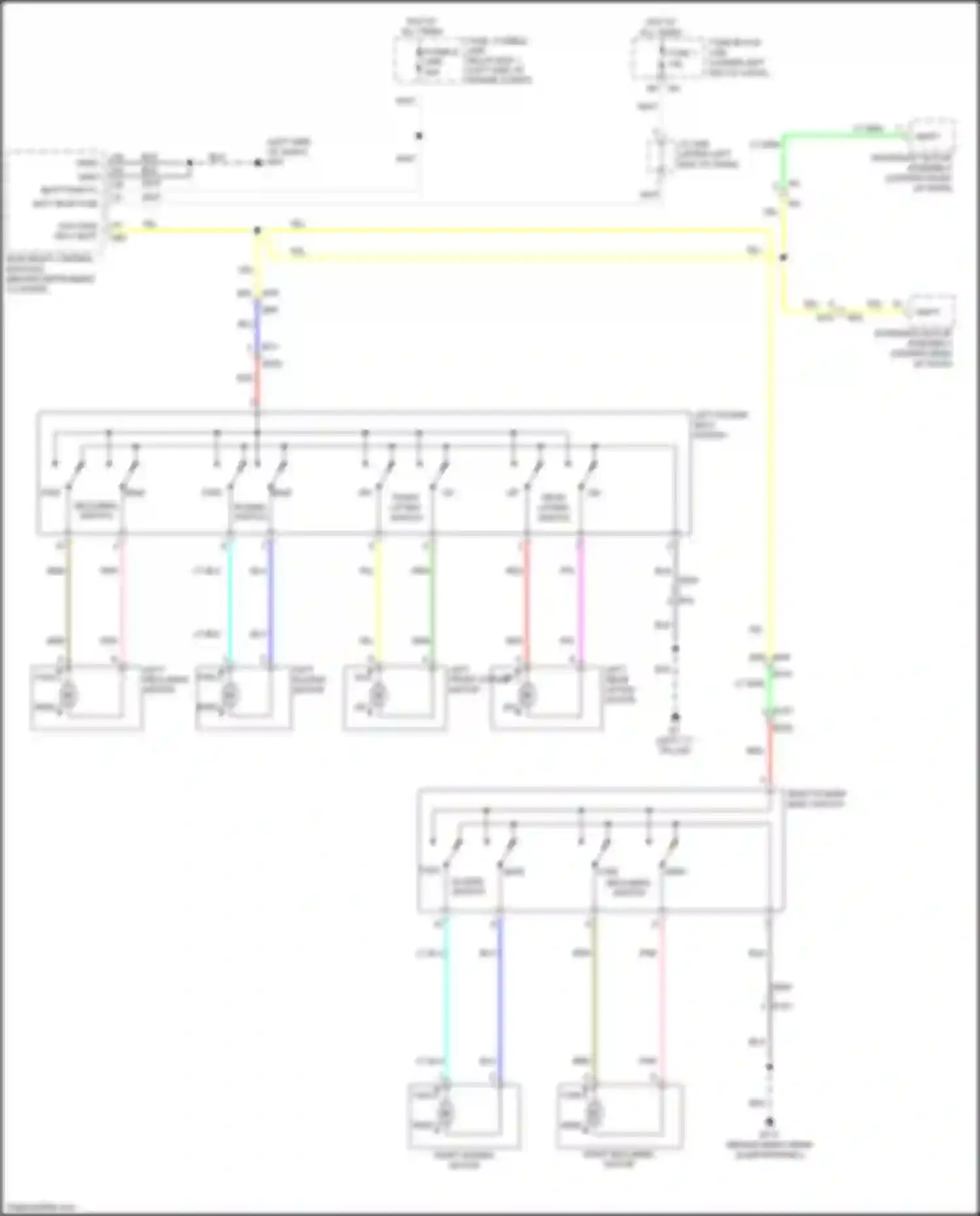 Wiring diagram fuse, fusible link, relay box 1 for Nissan Pathfinder IV facelift (2016-2020) (10 of 38)