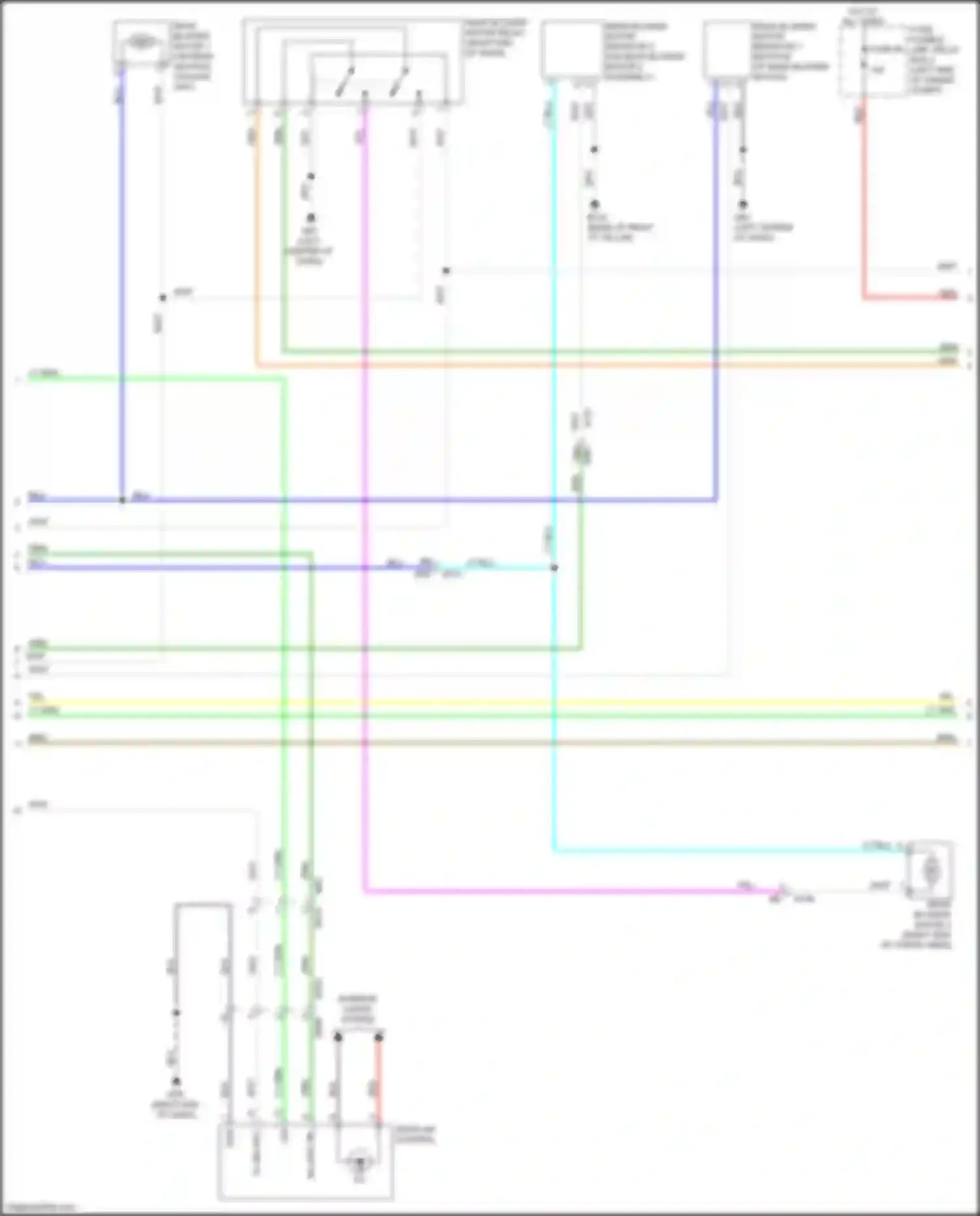 Wiring diagram fuse, fusible link, relay box 2 for Nissan Pathfinder IV facelift (2016-2020) (11 of 17)