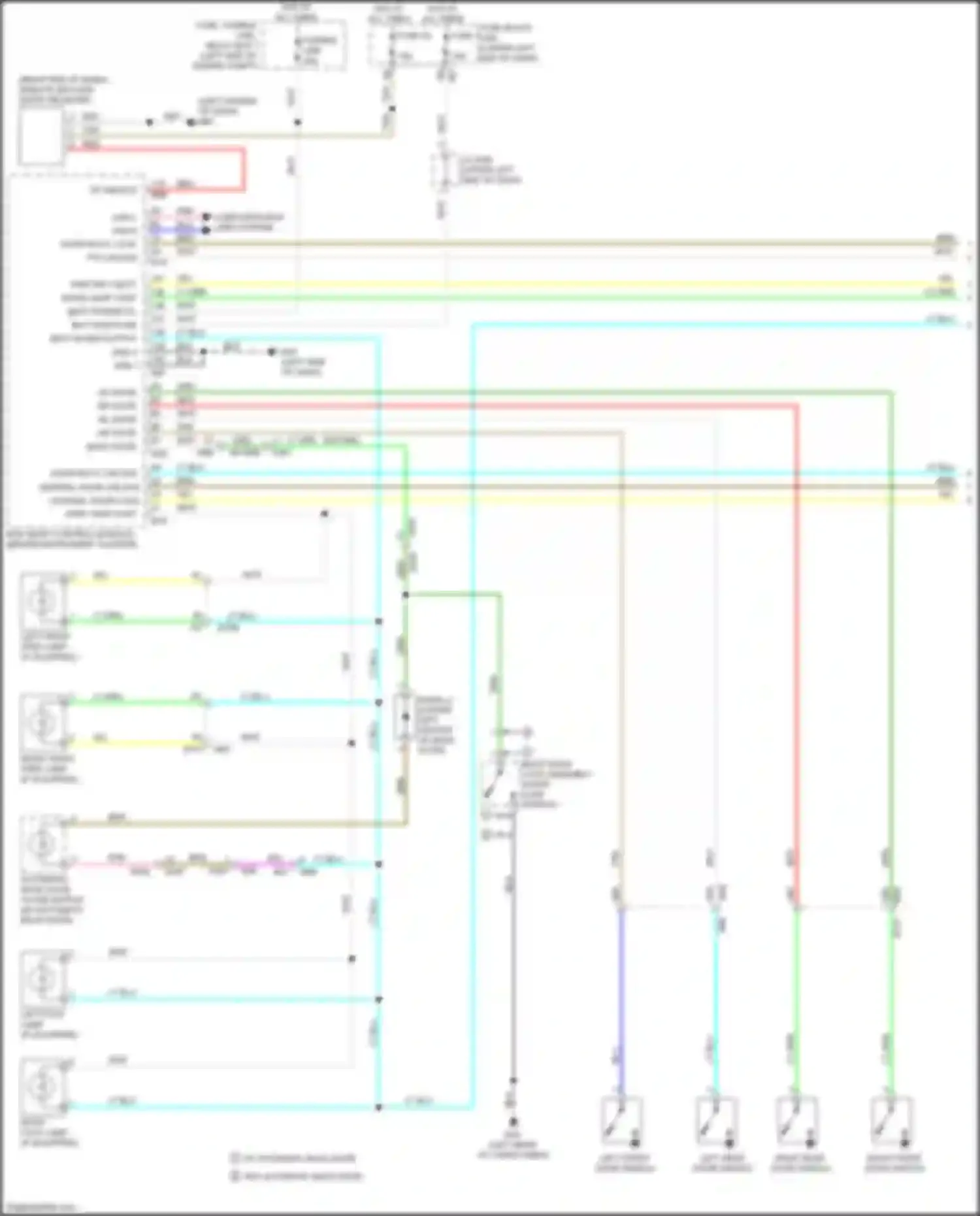 Wiring diagram gnd 2 for Nissan Pathfinder IV facelift (2016-2020) (2 of 16)