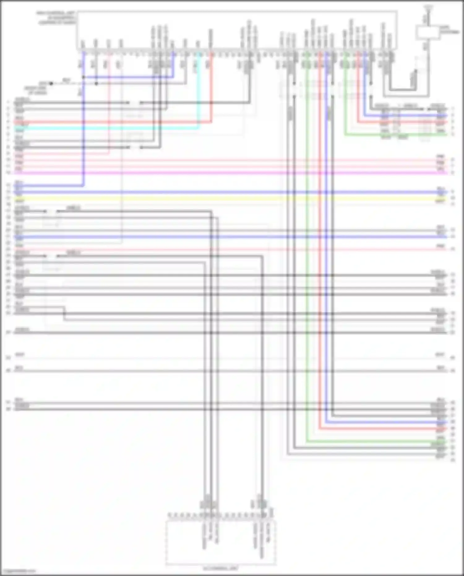 Wiring diagram guide shield for Nissan Pathfinder IV facelift (2016-2020) (4 of 8)