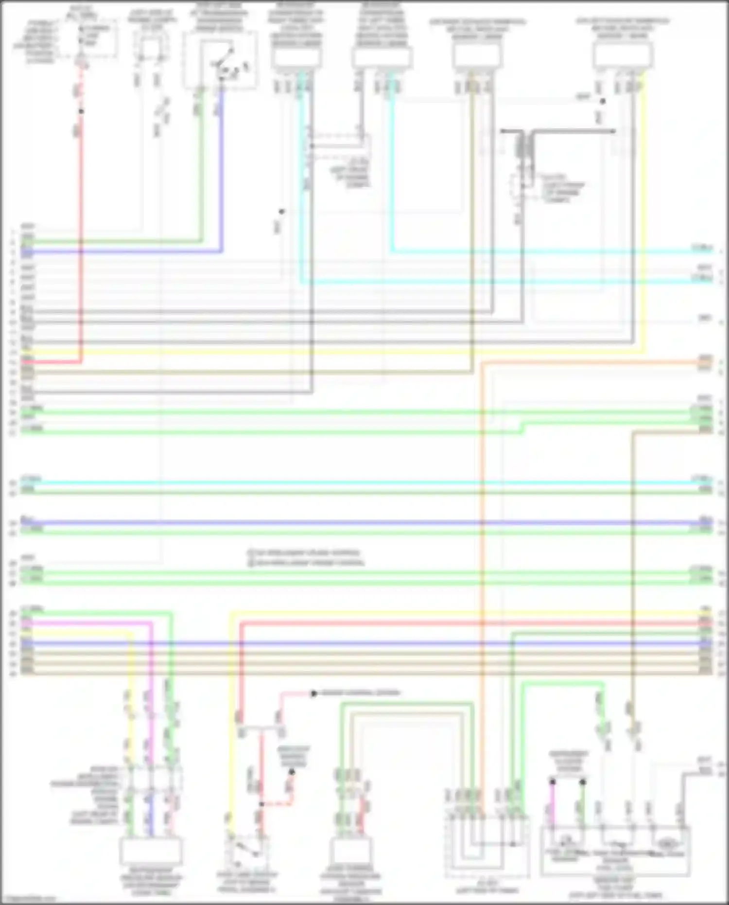 Wiring diagram instrument cluster system for Nissan Pathfinder IV facelift (2016-2020) (6 of 6)