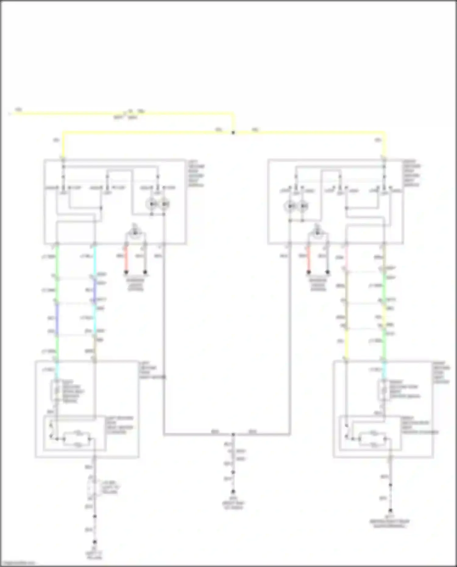 Wiring diagram left "c" pillar) for Nissan Pathfinder IV facelift (2016-2020) (3 of 18)