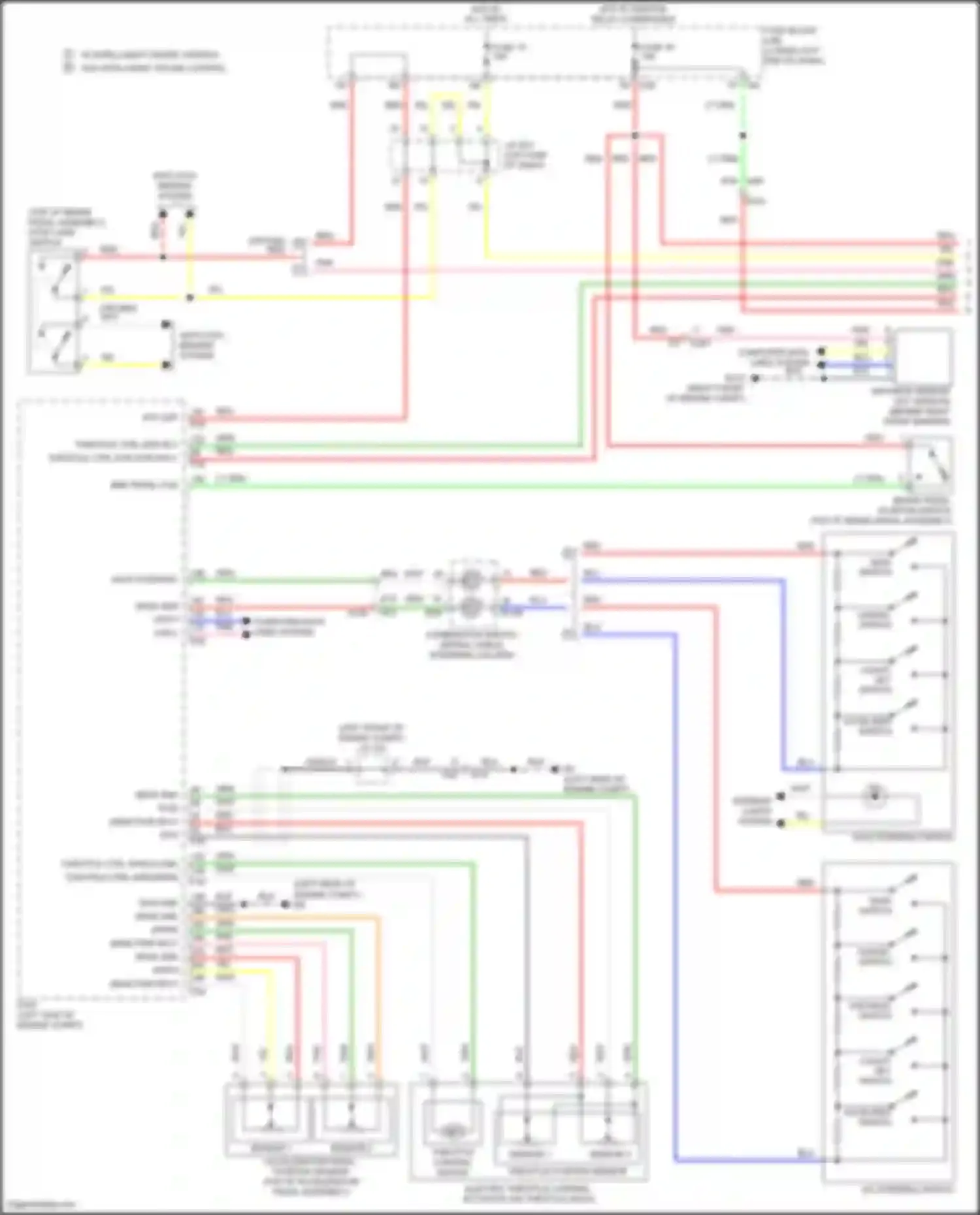 Wiring diagram main switch for Nissan Pathfinder IV facelift (2016-2020) (1 of 1)