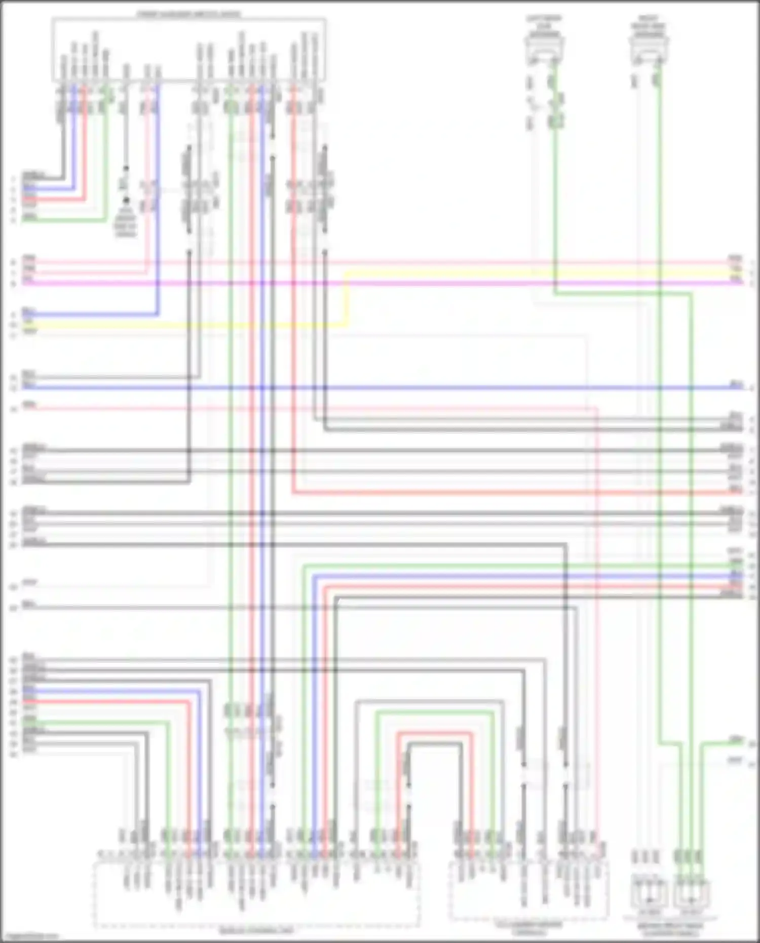 Wiring diagram mic out gnd for Nissan Pathfinder IV facelift (2016-2020) (2 of 8)