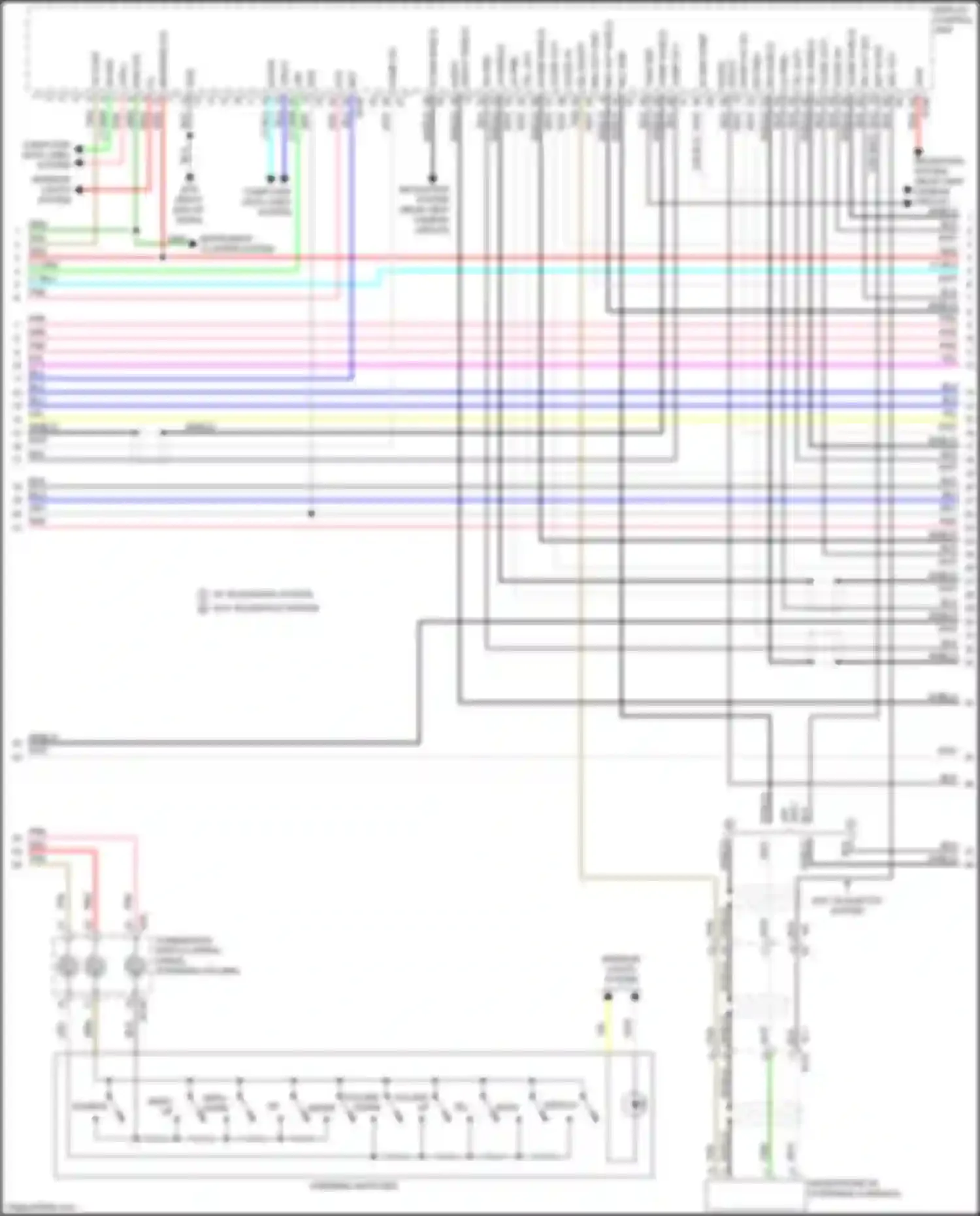 Wiring diagram navigation system for Nissan Pathfinder IV facelift (2016-2020) (2 of 5)