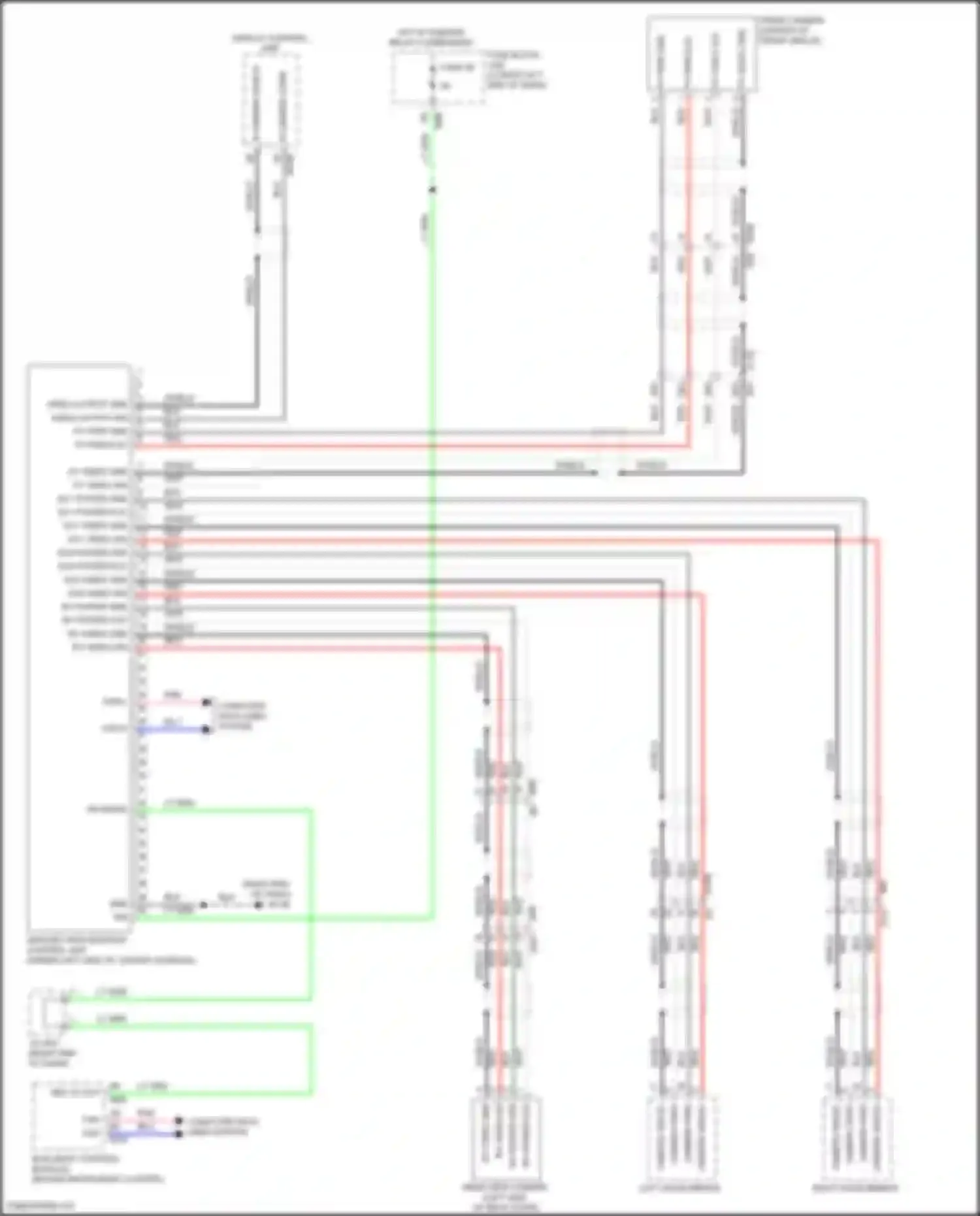 Wiring diagram r camera shield for Nissan Pathfinder IV facelift (2016-2020) (1 of 2)
