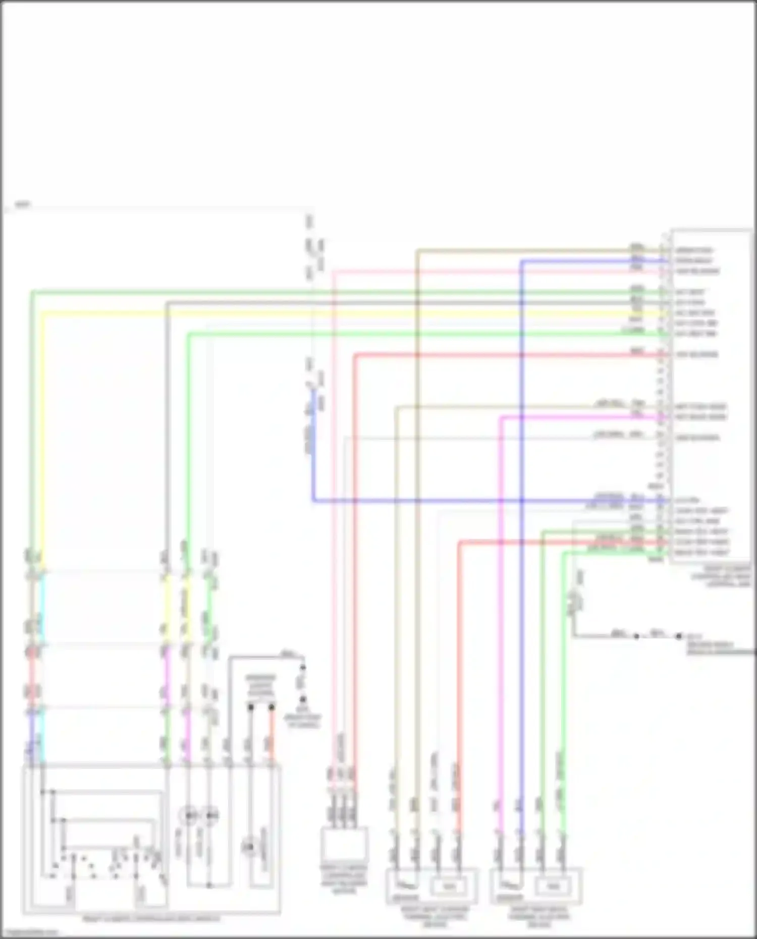 Wiring diagram ret back sens for Nissan Pathfinder IV facelift (2016-2020) (1 of 1)