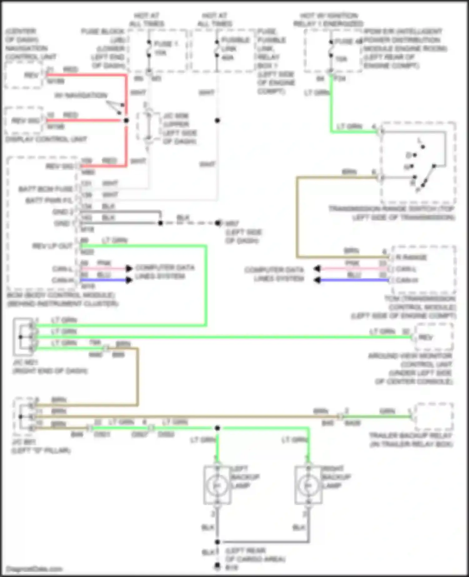 Wiring diagram rev sig for Nissan Pathfinder IV facelift (2016-2020) (1 of 5)