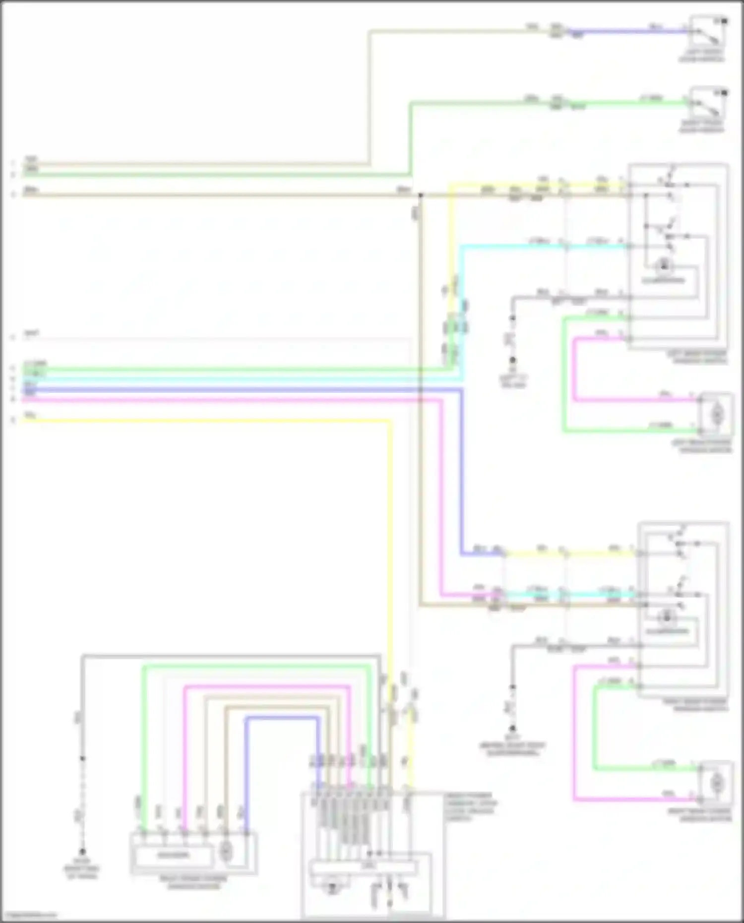 Wiring diagram right end of dash) for Nissan Pathfinder IV facelift (2016-2020) (26 of 56)