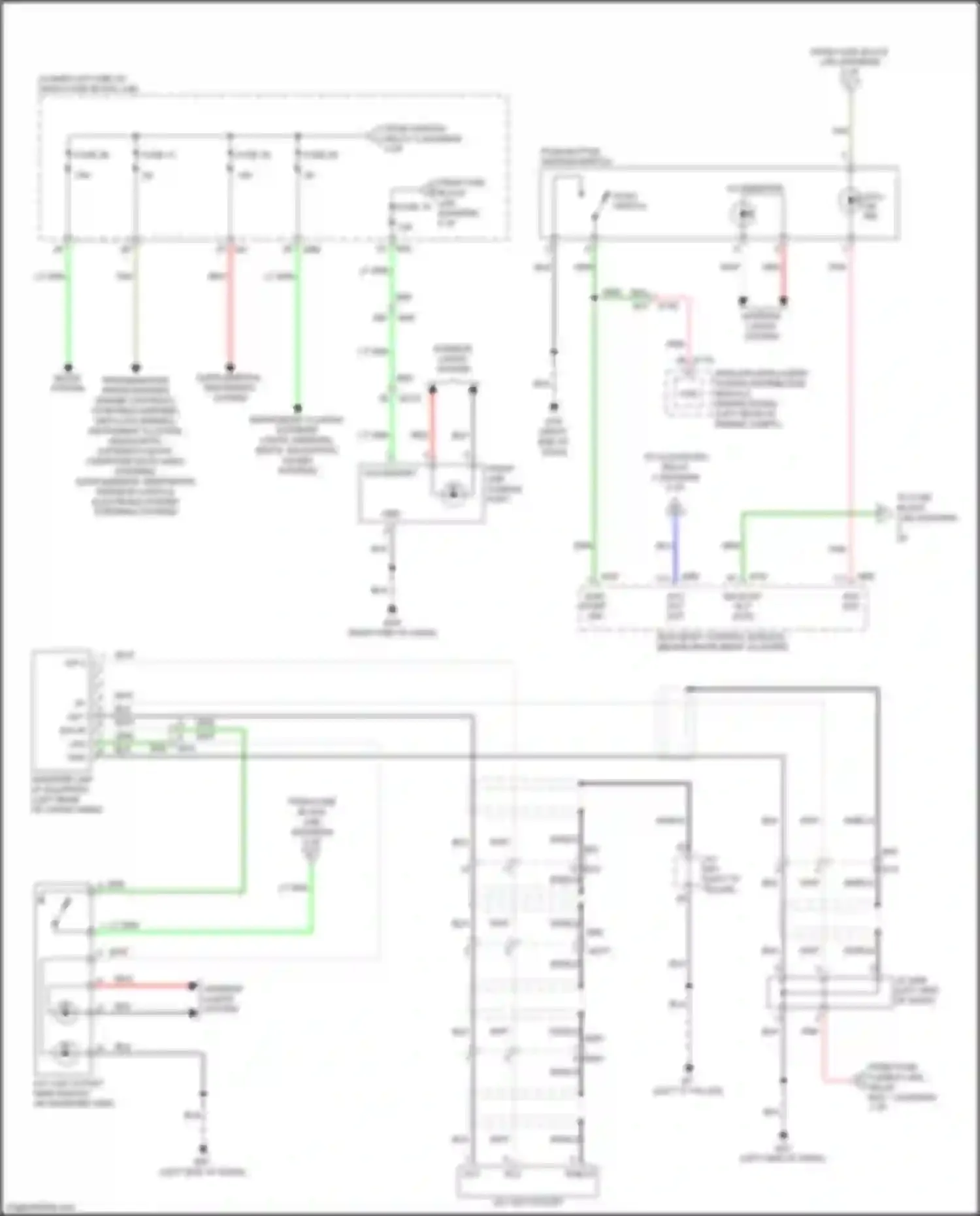 Wiring diagram right end of dash) for Nissan Pathfinder IV facelift (2016-2020) (49 of 56)