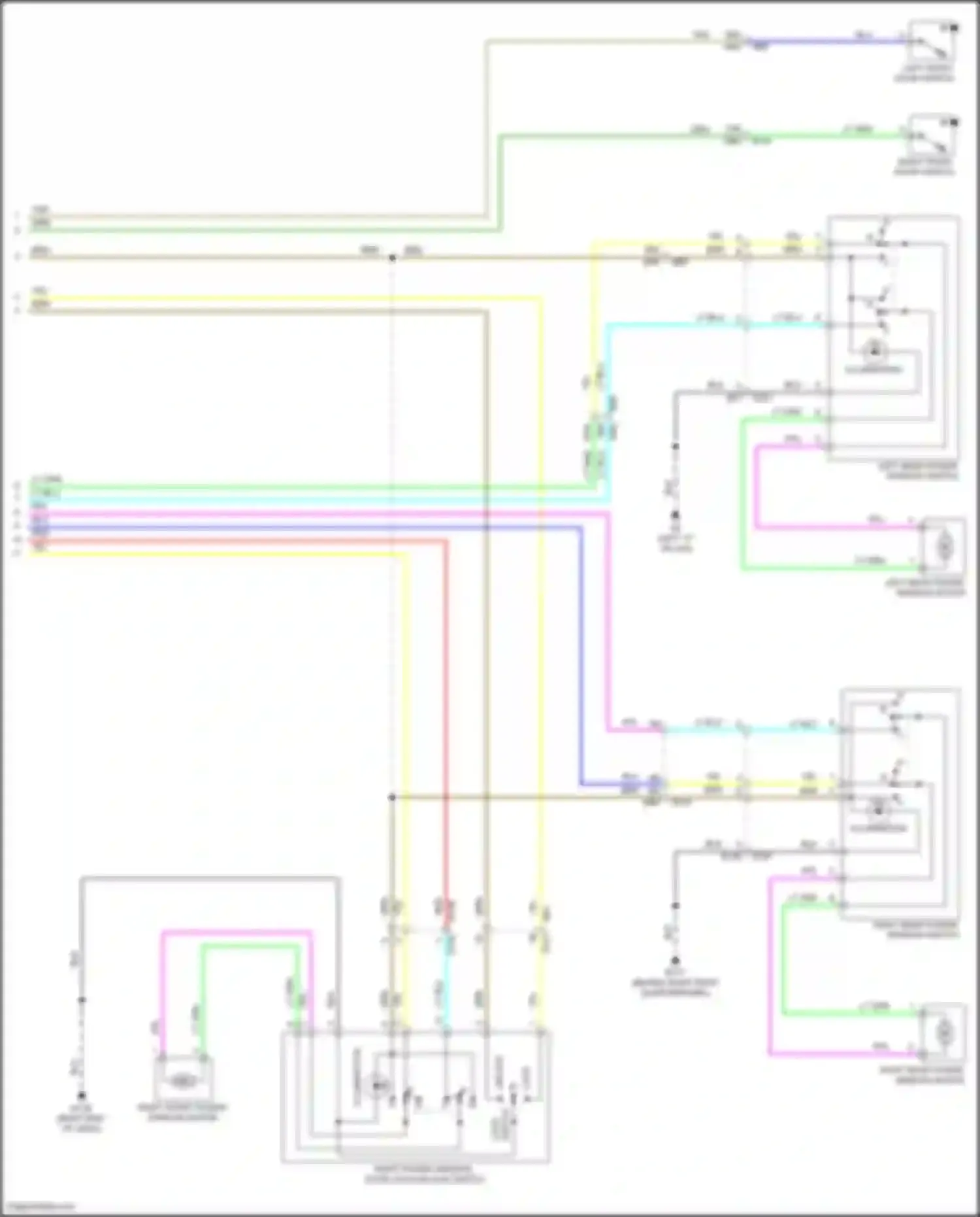 Wiring diagram right end of dash) for Nissan Pathfinder IV facelift (2016-2020) (25 of 56)