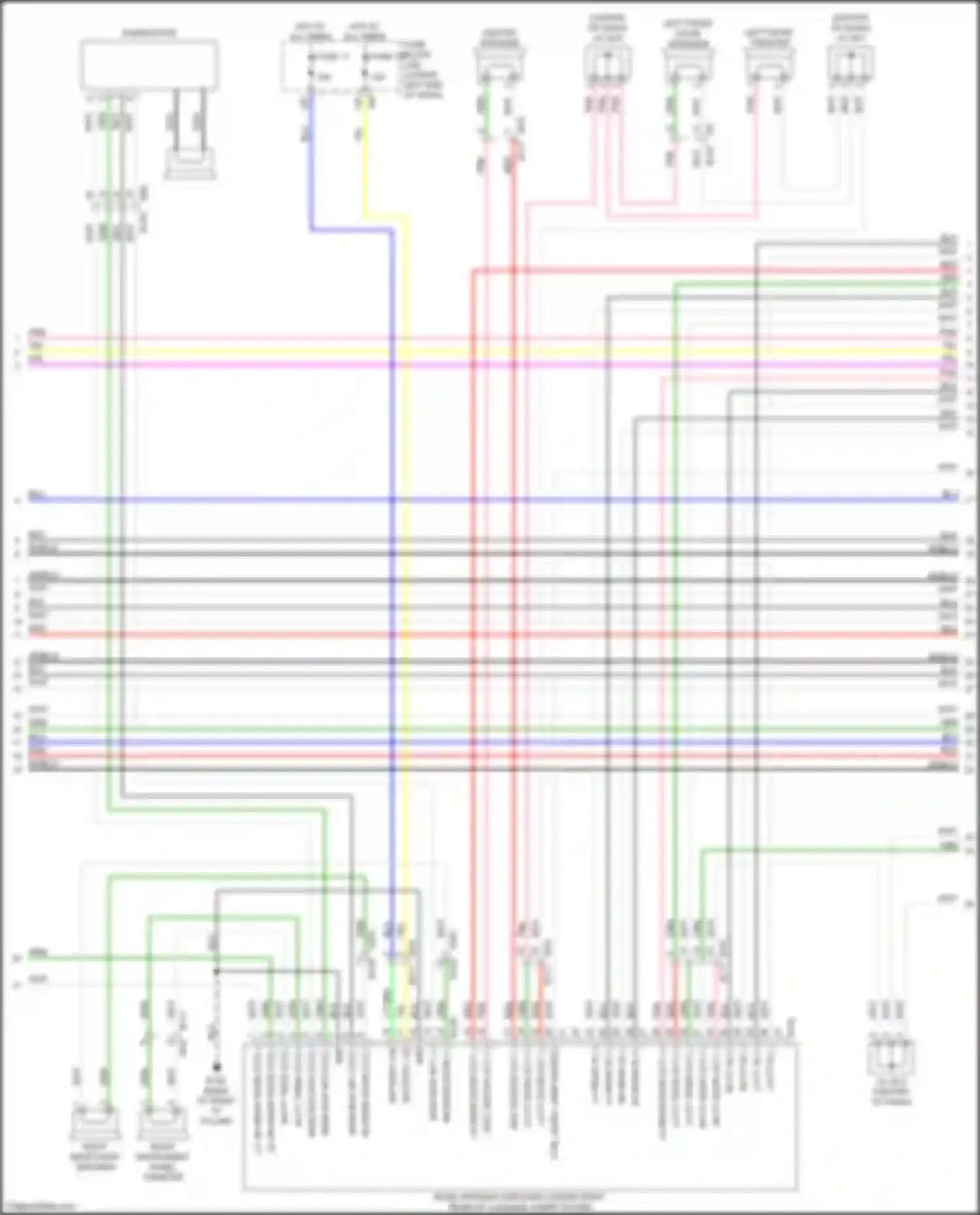 Wiring diagram right instrument panel tweeter for Nissan Pathfinder IV facelift (2016-2020) (1 of 4)