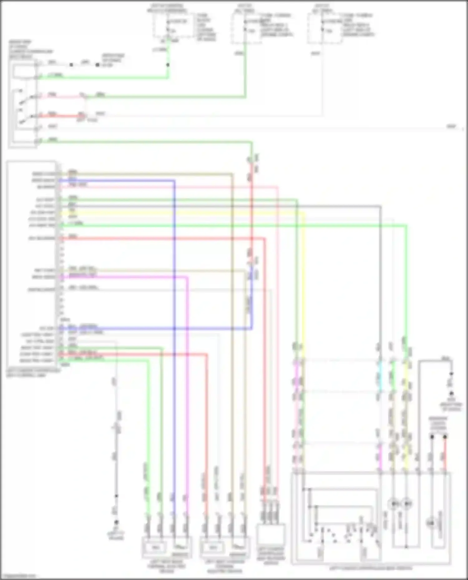 Wiring diagram sens back pnk vspi blower for Nissan Pathfinder IV facelift (2016-2020) (1 of 1)