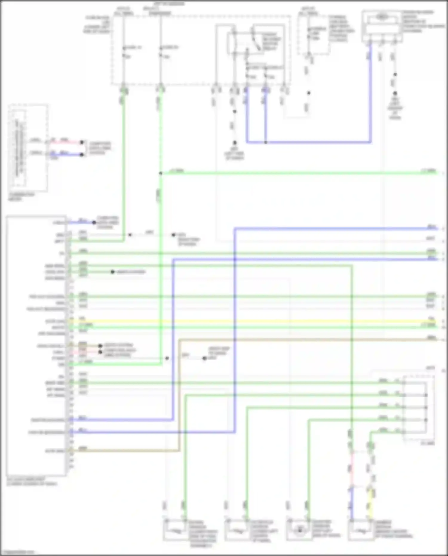 Wiring diagram sunload sensor for Nissan Pathfinder IV facelift (2016-2020) (1 of 1)
