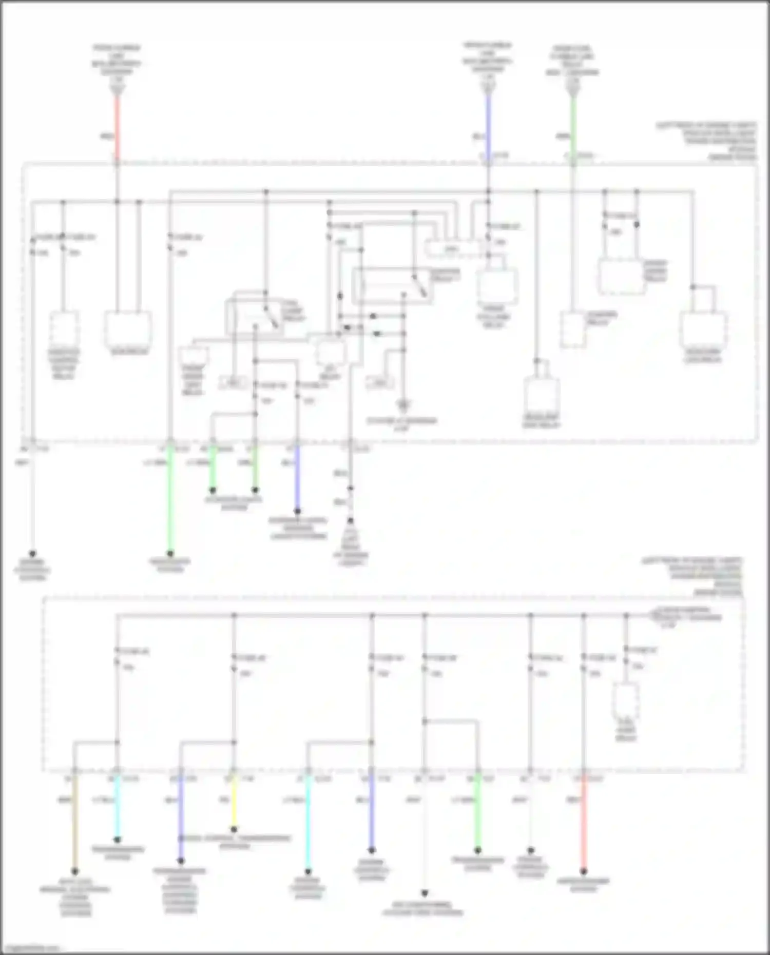 Wiring diagram throttle control motor relay for Nissan Pathfinder IV facelift (2016-2020) (2 of 3)