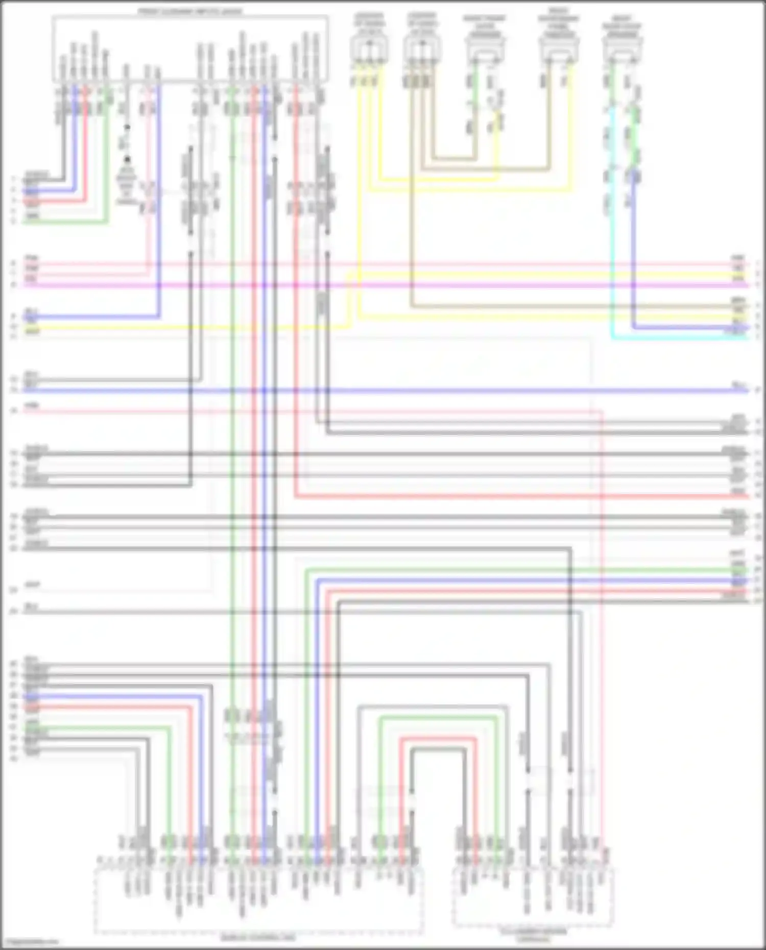 Wiring diagram usb d+ sig for Nissan Pathfinder IV facelift (2016-2020) (2 of 8)