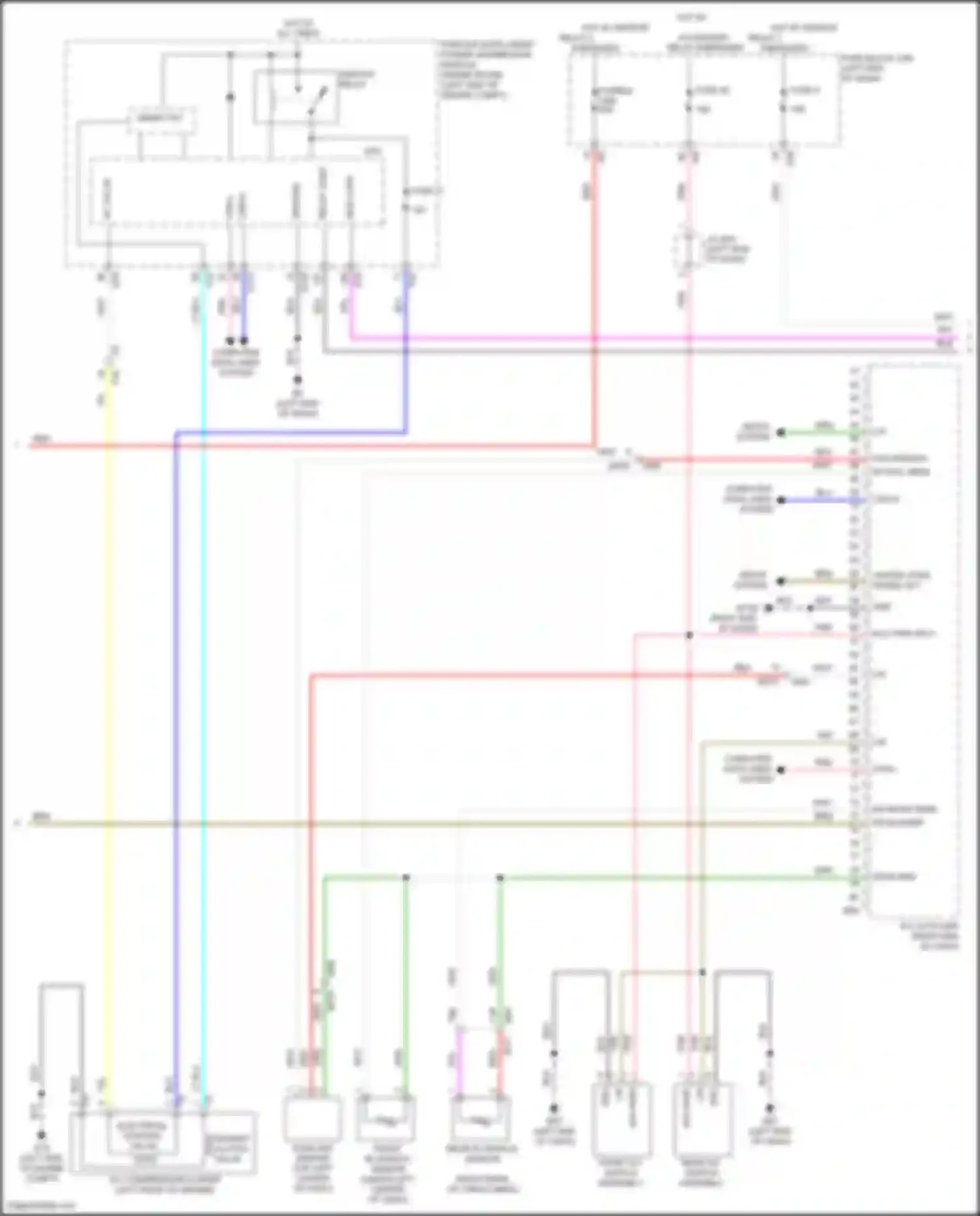 Pathfinder Nissan V (2021-2024): Automatic a/c circuit (2 of 3)