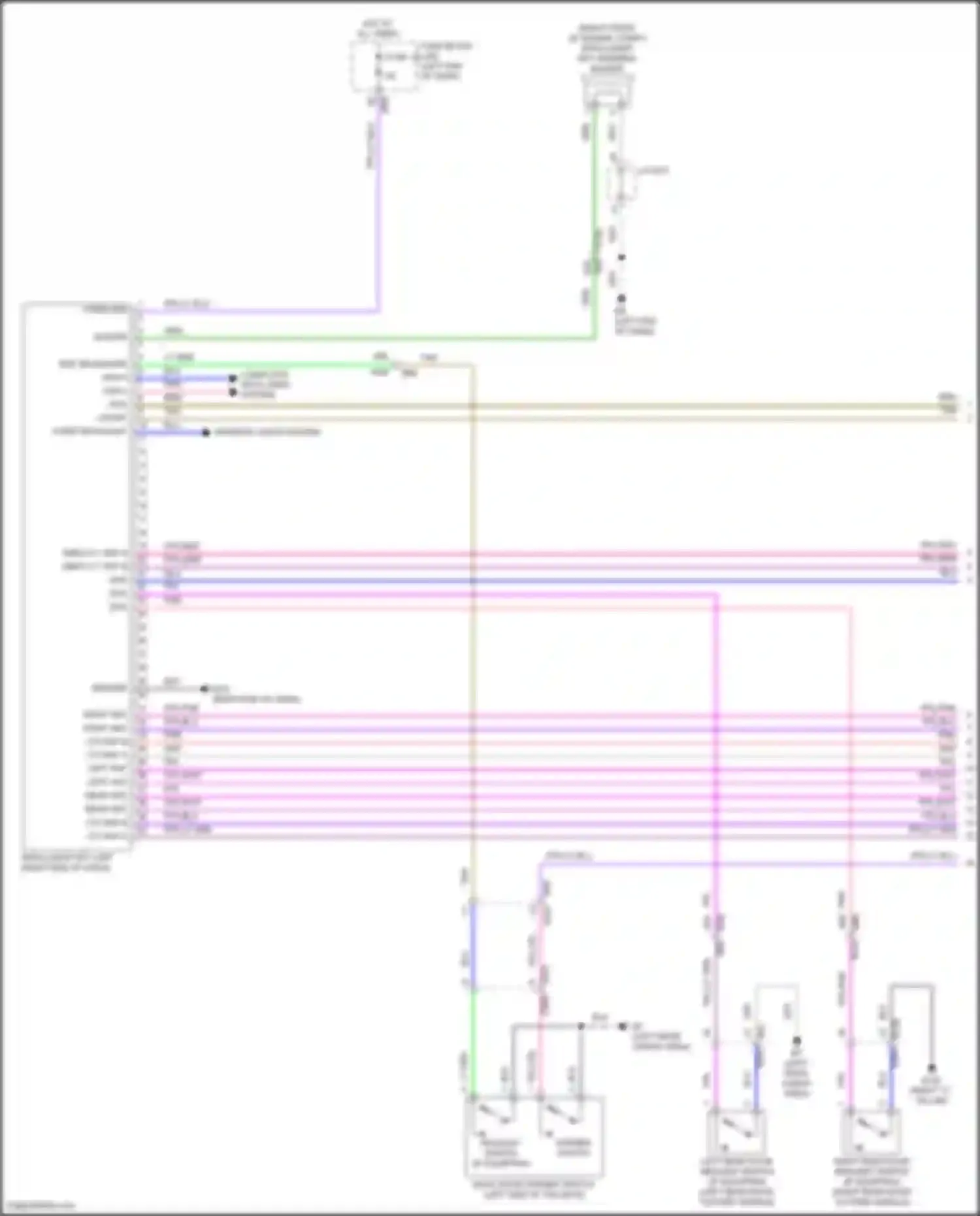 Pathfinder Nissan V (2021-2024): Forced entry circuit (1 of 4)