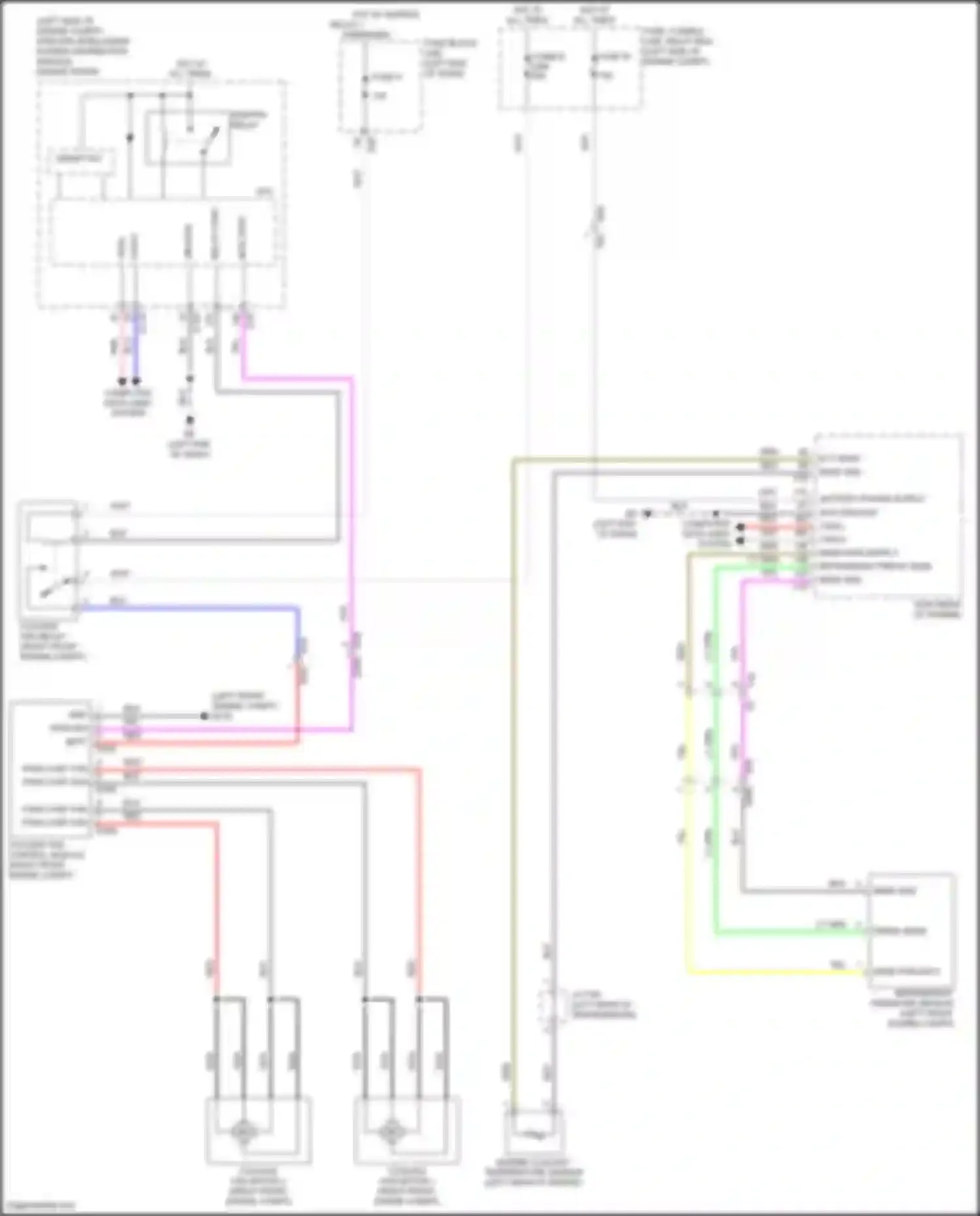 Pathfinder Nissan V (2021-2024): Cooling fan circuit