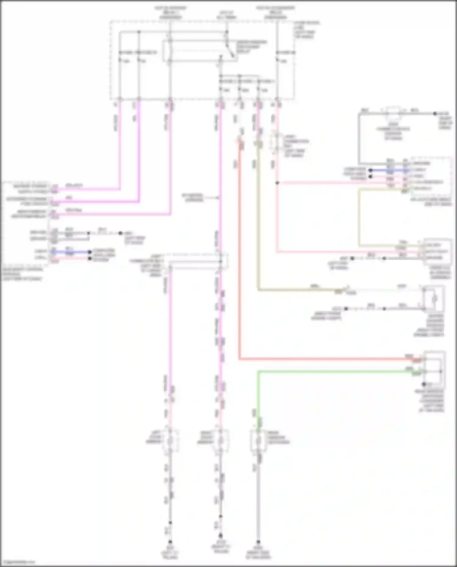 Pathfinder Nissan V (2021-2024): Defoggers circuit