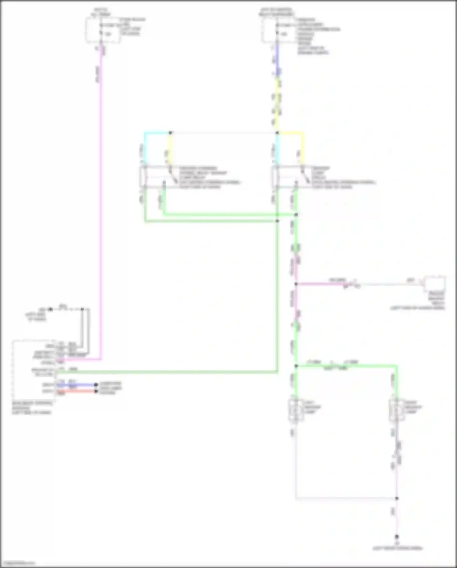 Pathfinder Nissan V (2021-2024): Backup lamps circuit