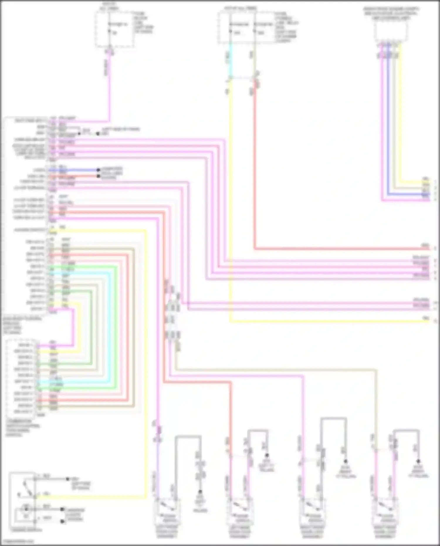 Pathfinder Nissan V (2021-2024): Exterior lamps circuit (1 of 3)