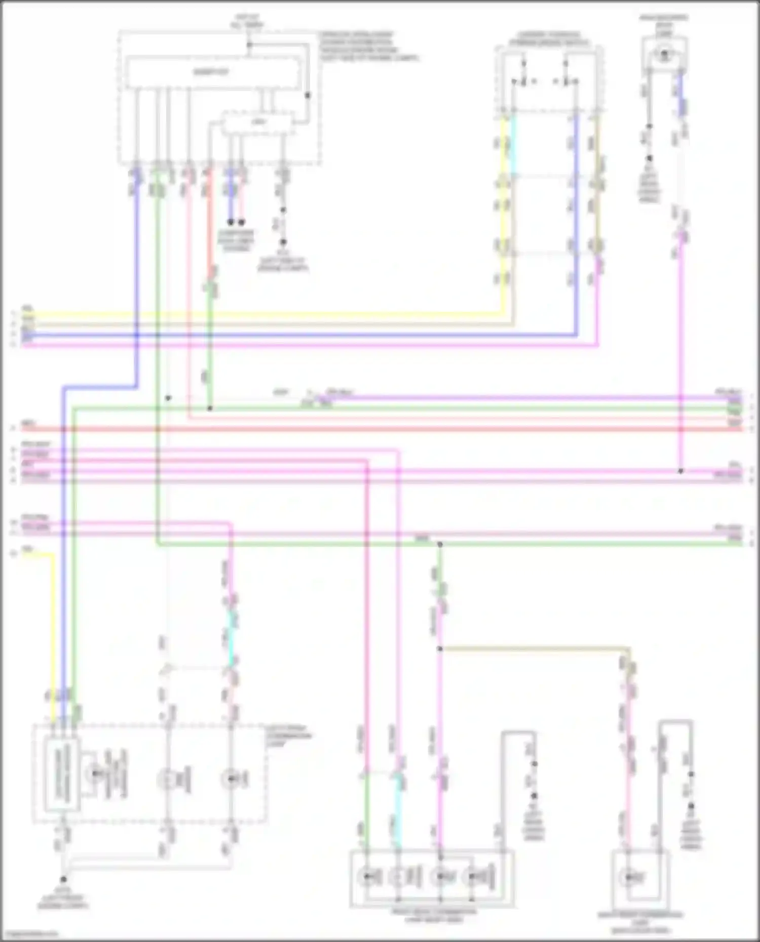 Pathfinder Nissan V (2021-2024): Exterior lamps circuit (2 of 3)