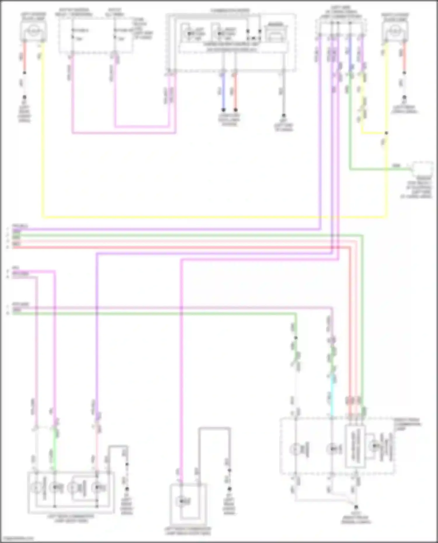 Pathfinder Nissan V (2021-2024): Exterior lamps circuit (3 of 3)