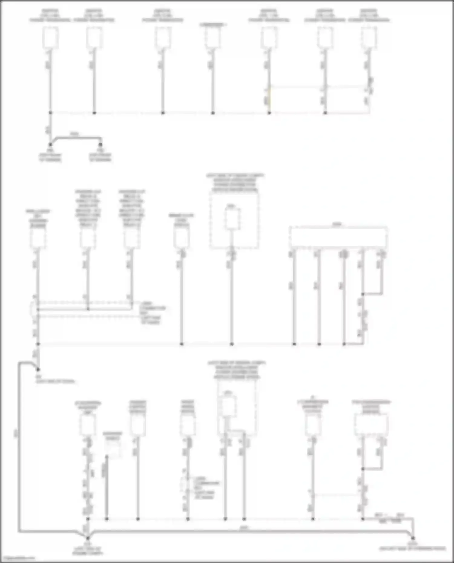 Pathfinder Nissan V (2021-2024): Ground distribution circuit (3 of 6)