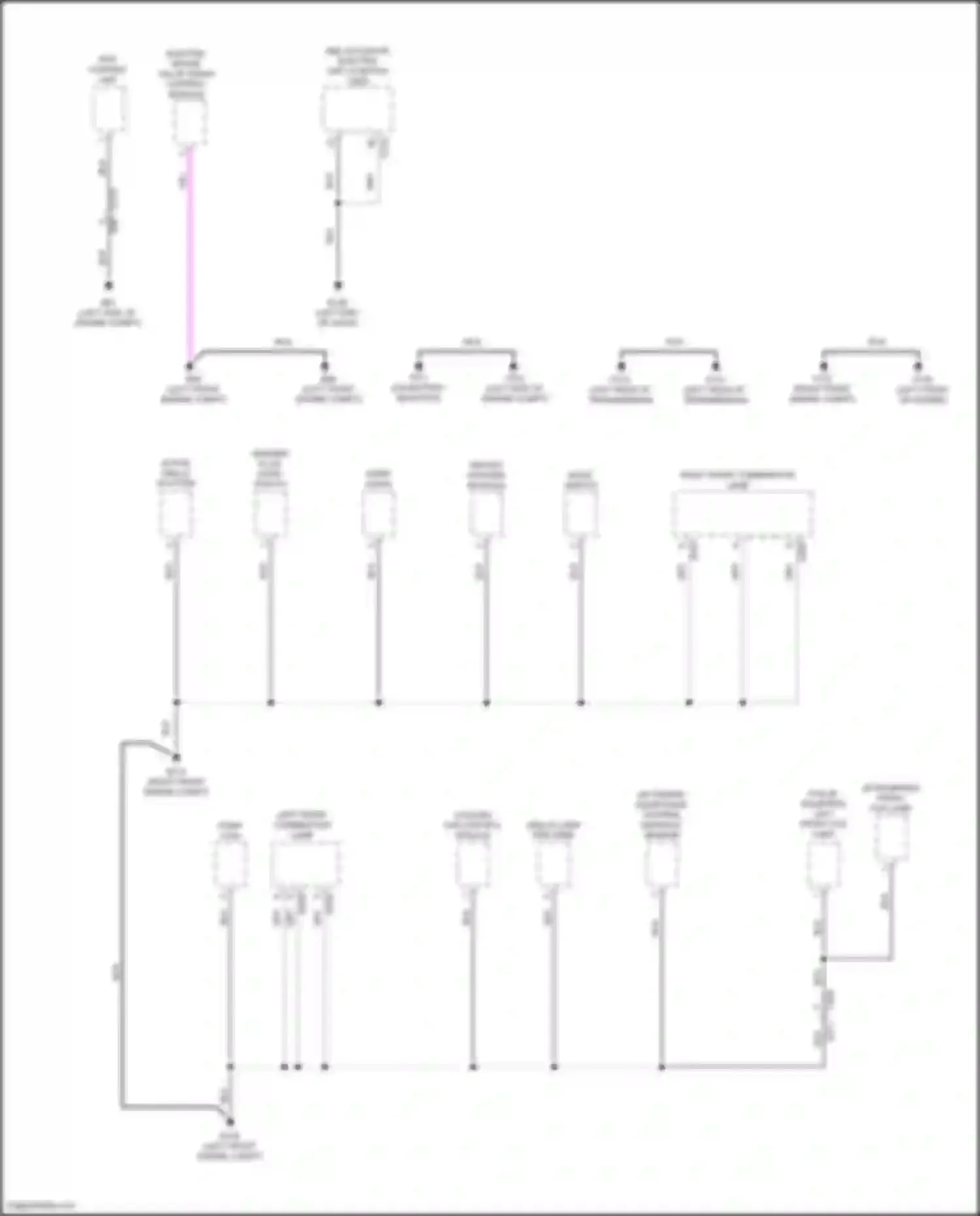 Pathfinder Nissan V (2021-2024): Ground distribution circuit (4 of 6)