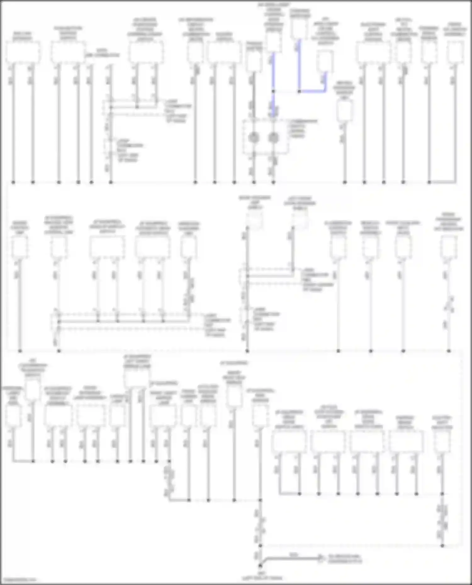 Pathfinder Nissan V (2021-2024): Ground distribution circuit (5 of 6)