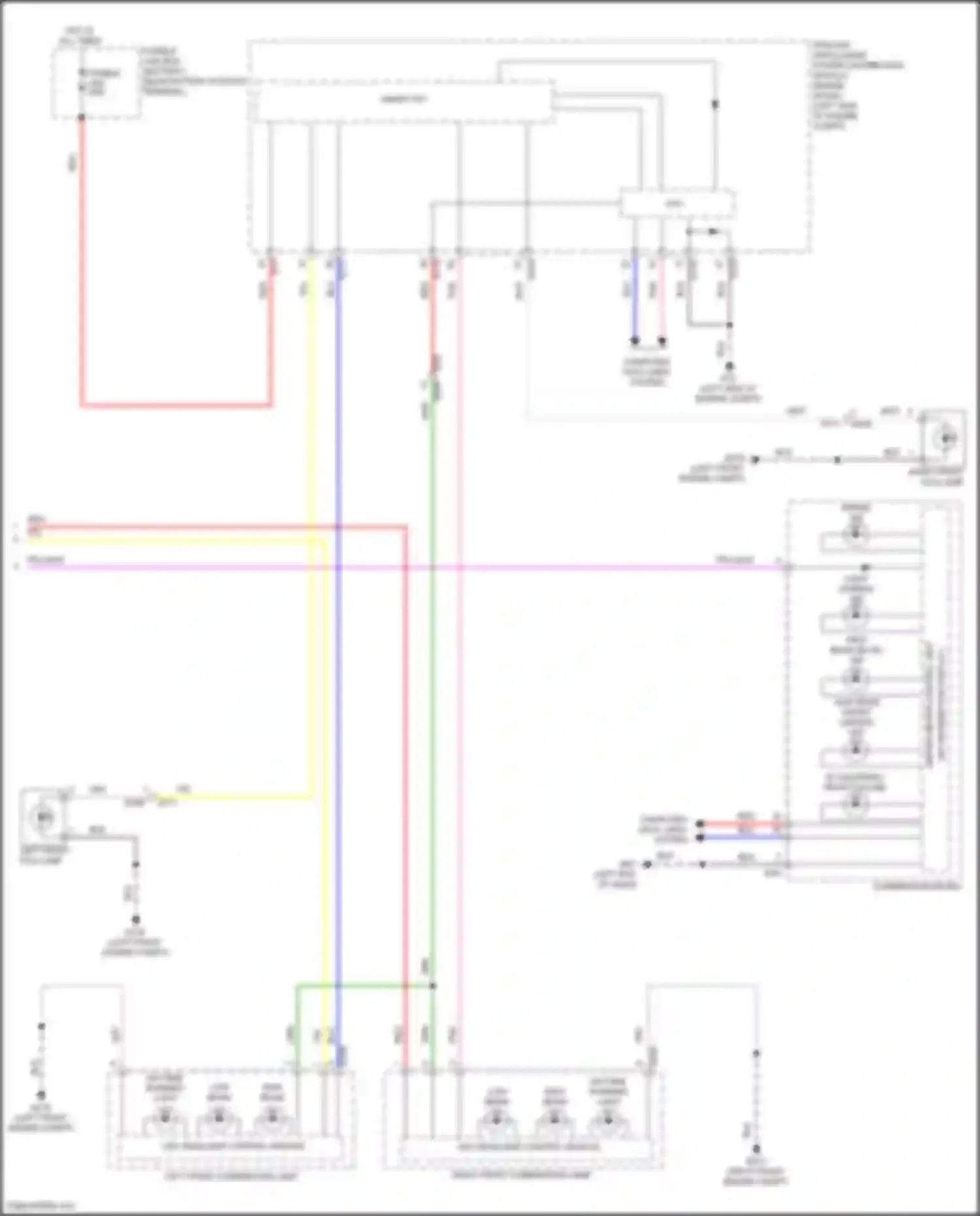Pathfinder Nissan V (2021-2024): Headlights circuit (2 of 2)