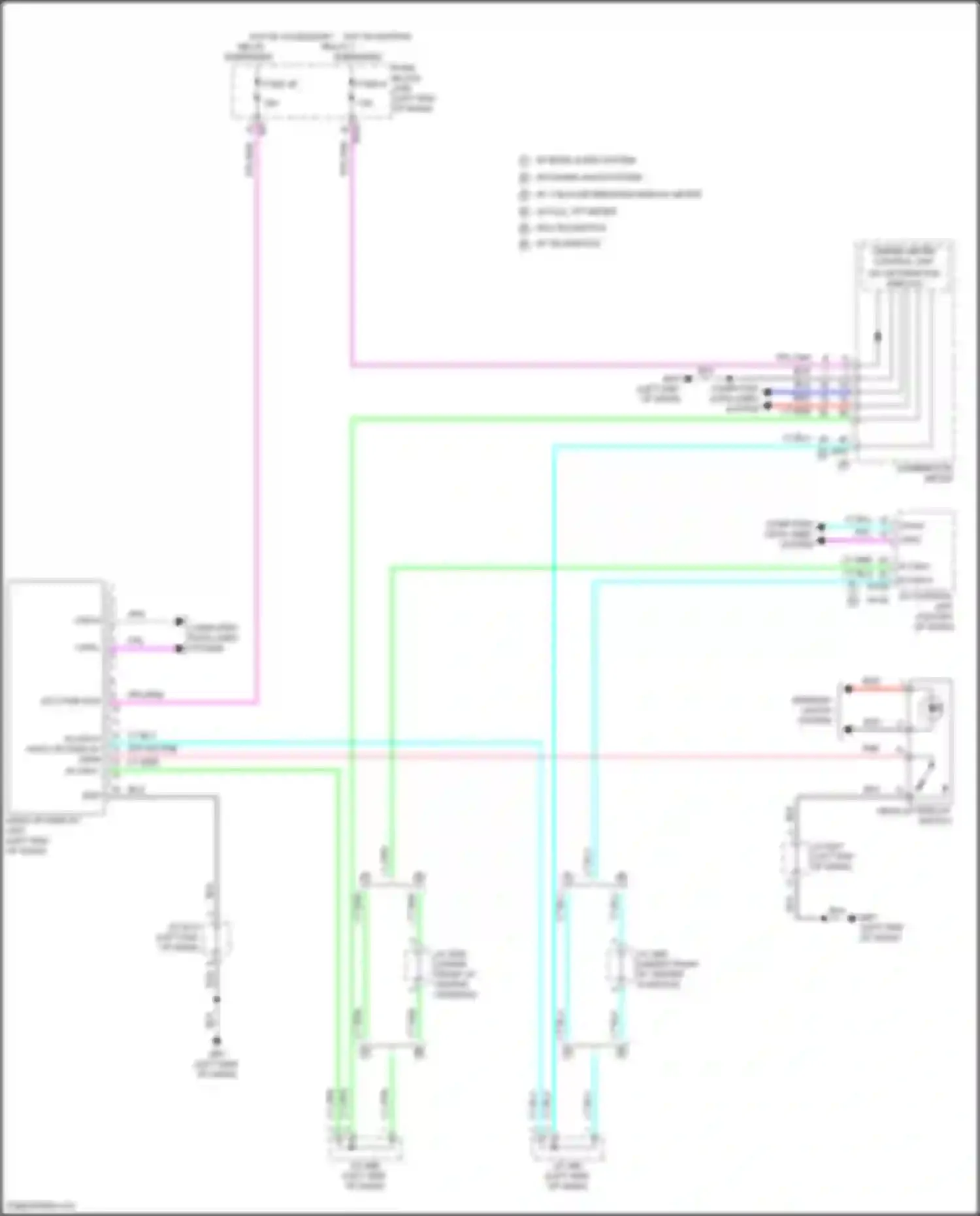 Pathfinder Nissan V (2021-2024): Head-up display circuit