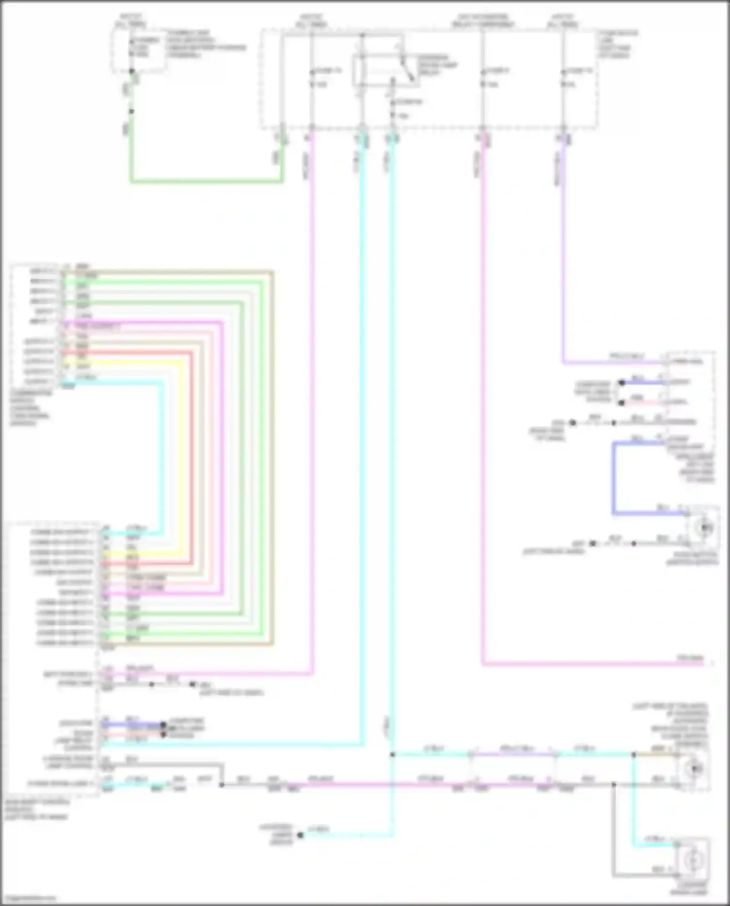 Pathfinder Nissan V (2021-2024): Instrument illumination circuit (1 of 3)