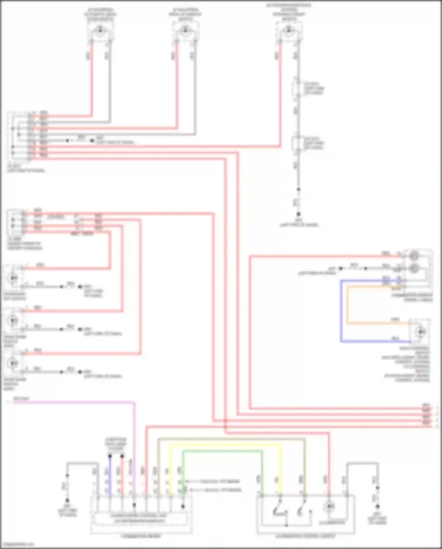 Pathfinder Nissan V (2021-2024): Instrument illumination circuit (2 of 3)