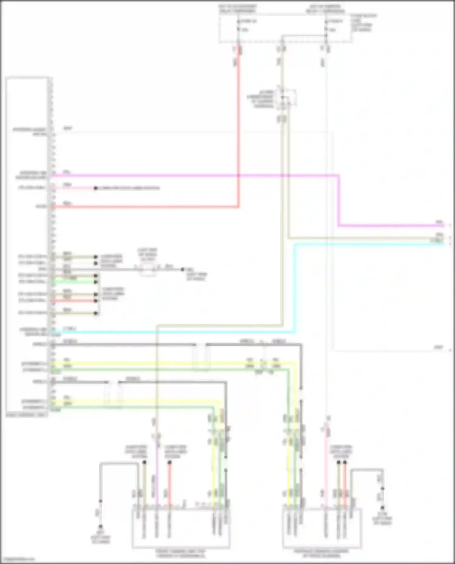 Pathfinder Nissan V (2021-2024): Driver assistance system circuit (1 of 2)