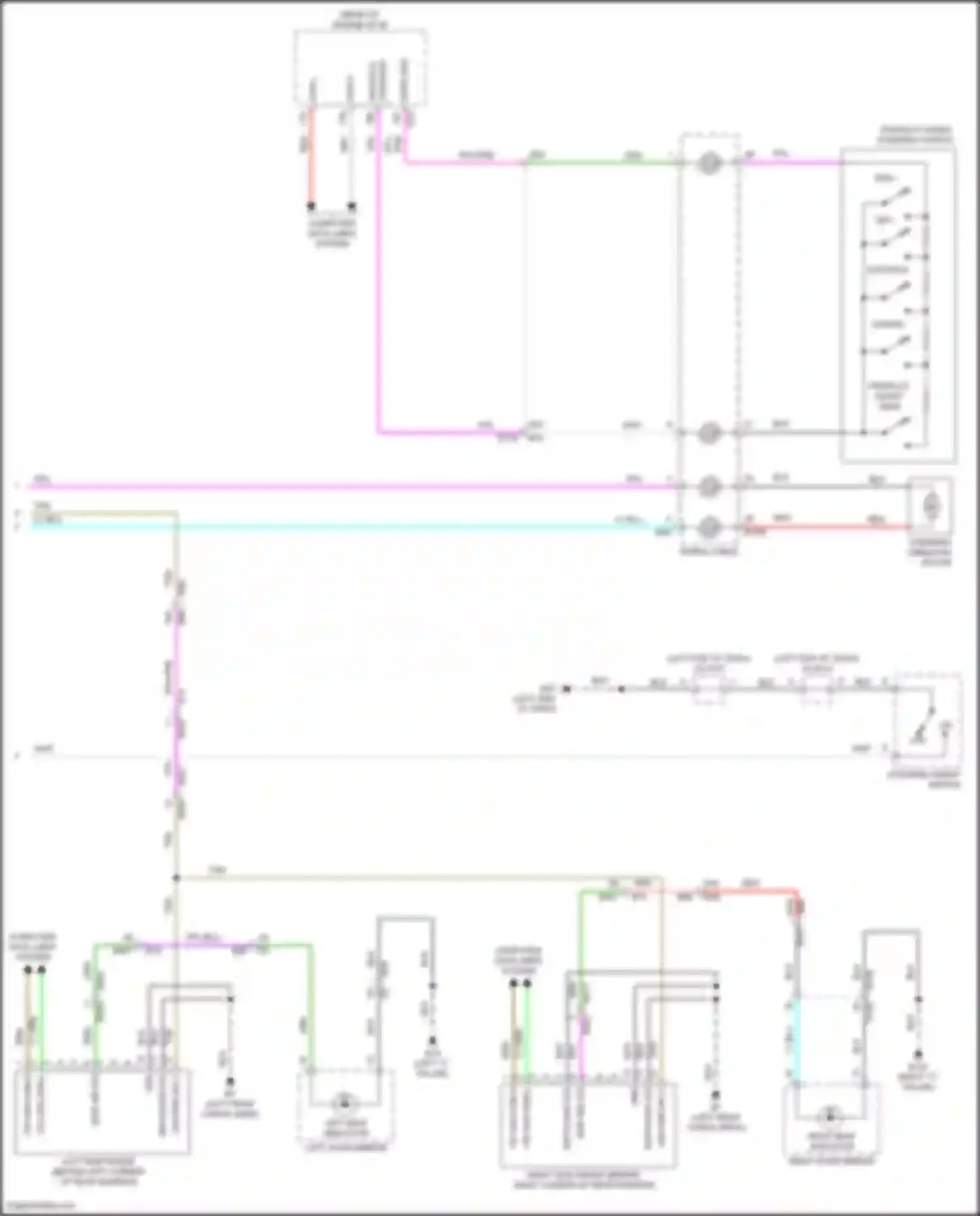 Pathfinder Nissan V (2021-2024): Driver assistance system circuit (2 of 2)
