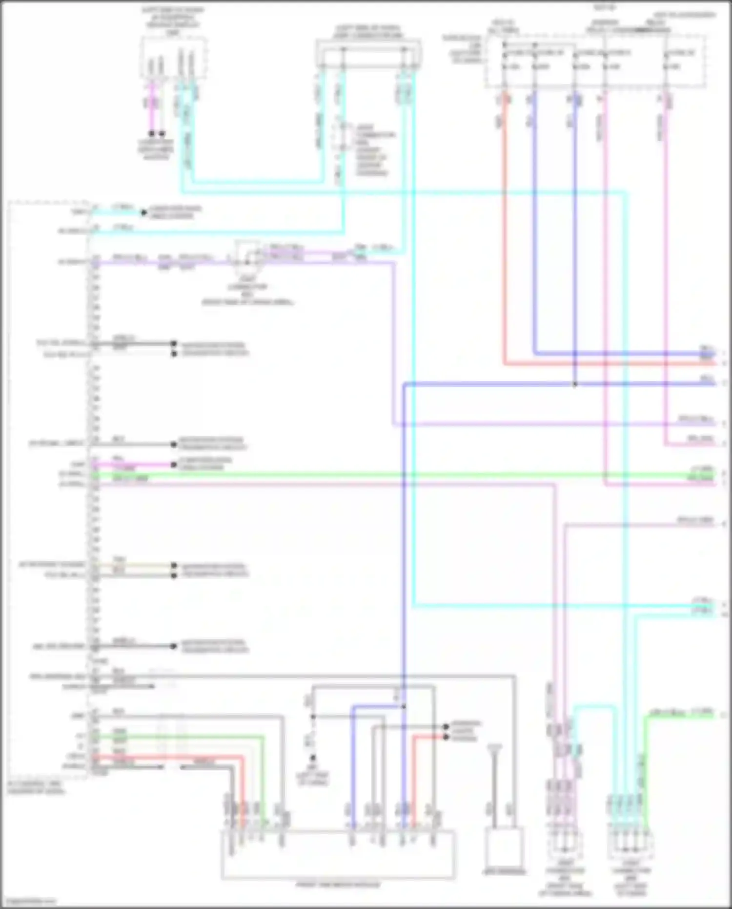 Pathfinder Nissan V (2021-2024): Navigation circuit, w/ bose (1 of 4)