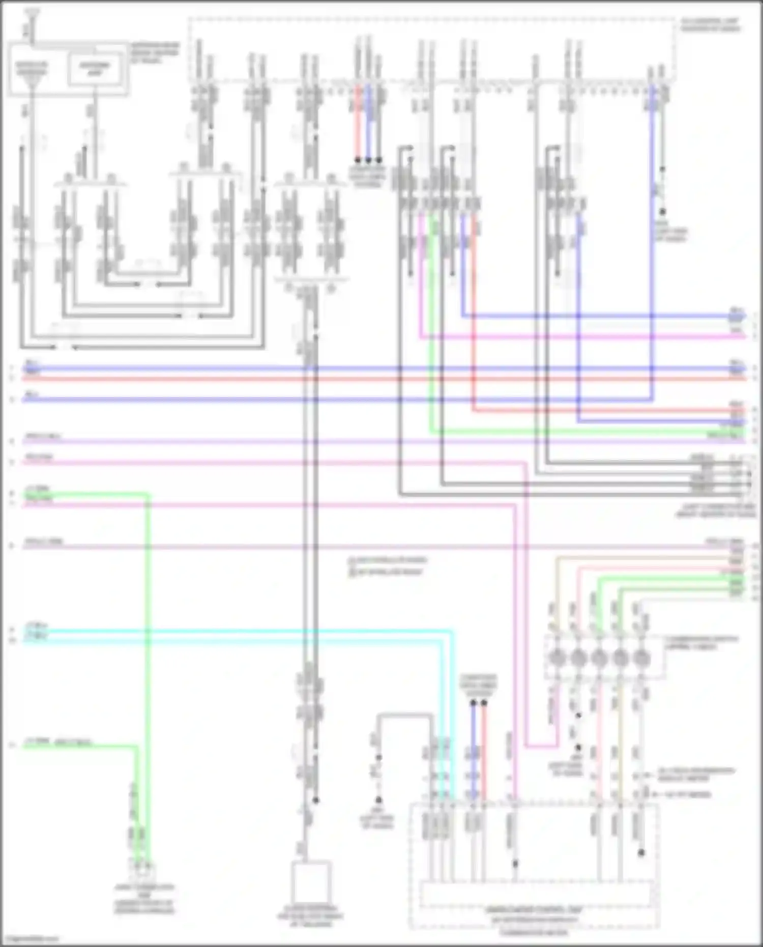 Pathfinder Nissan V (2021-2024): Navigation circuit, w/ bose (2 of 4)