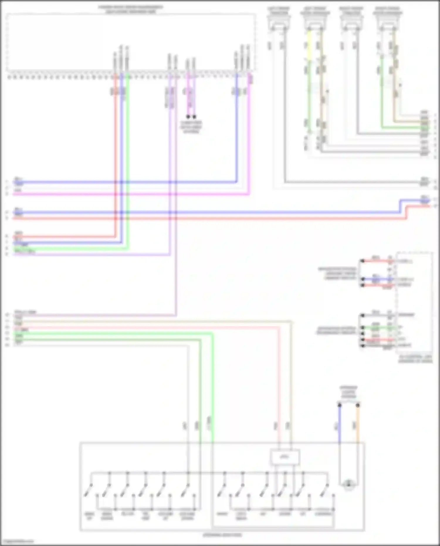 Pathfinder Nissan V (2021-2024): Navigation circuit, w/ bose (3 of 4)