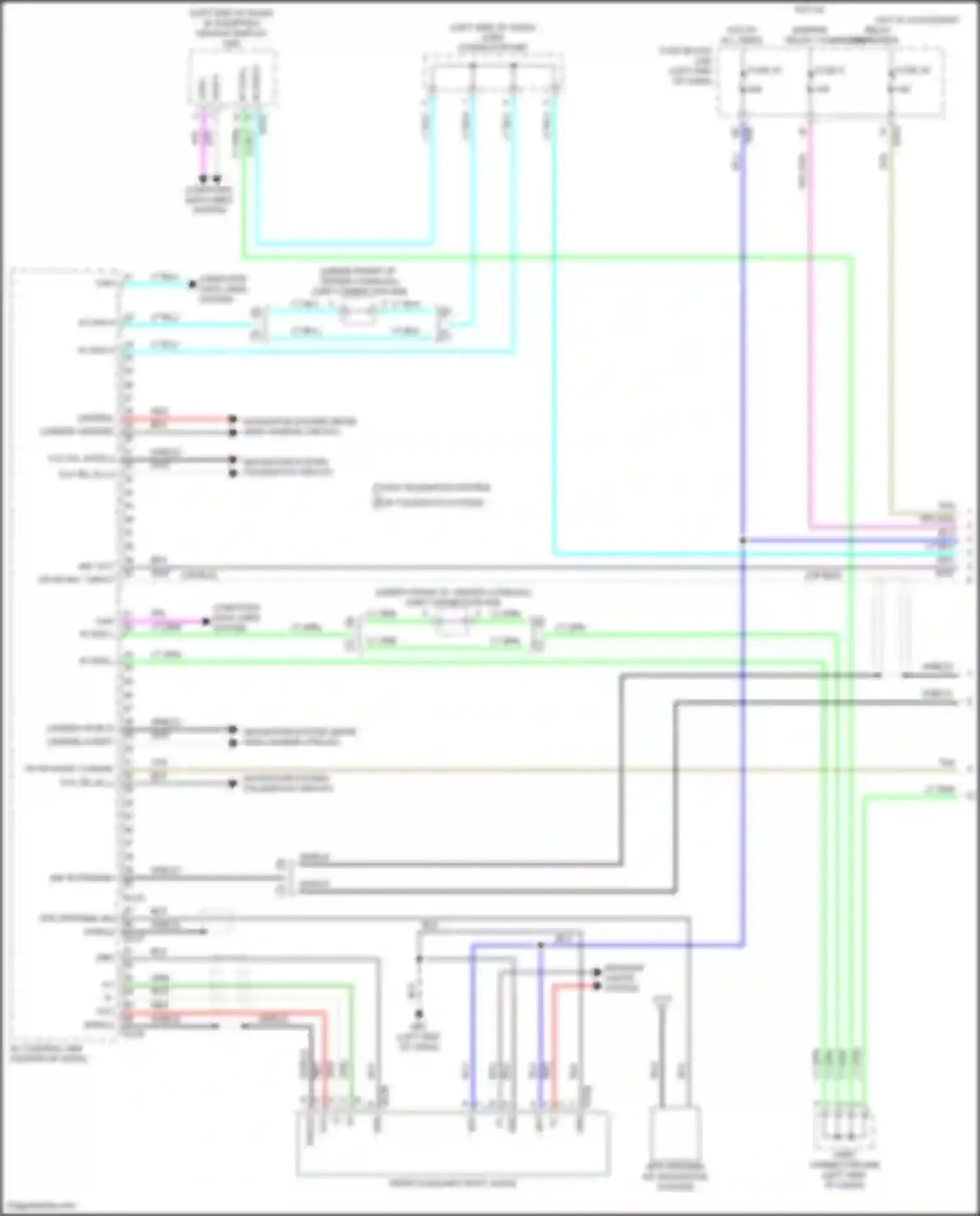 Pathfinder Nissan V (2021-2024): Navigation circuit, w/o bose (1 of 3)