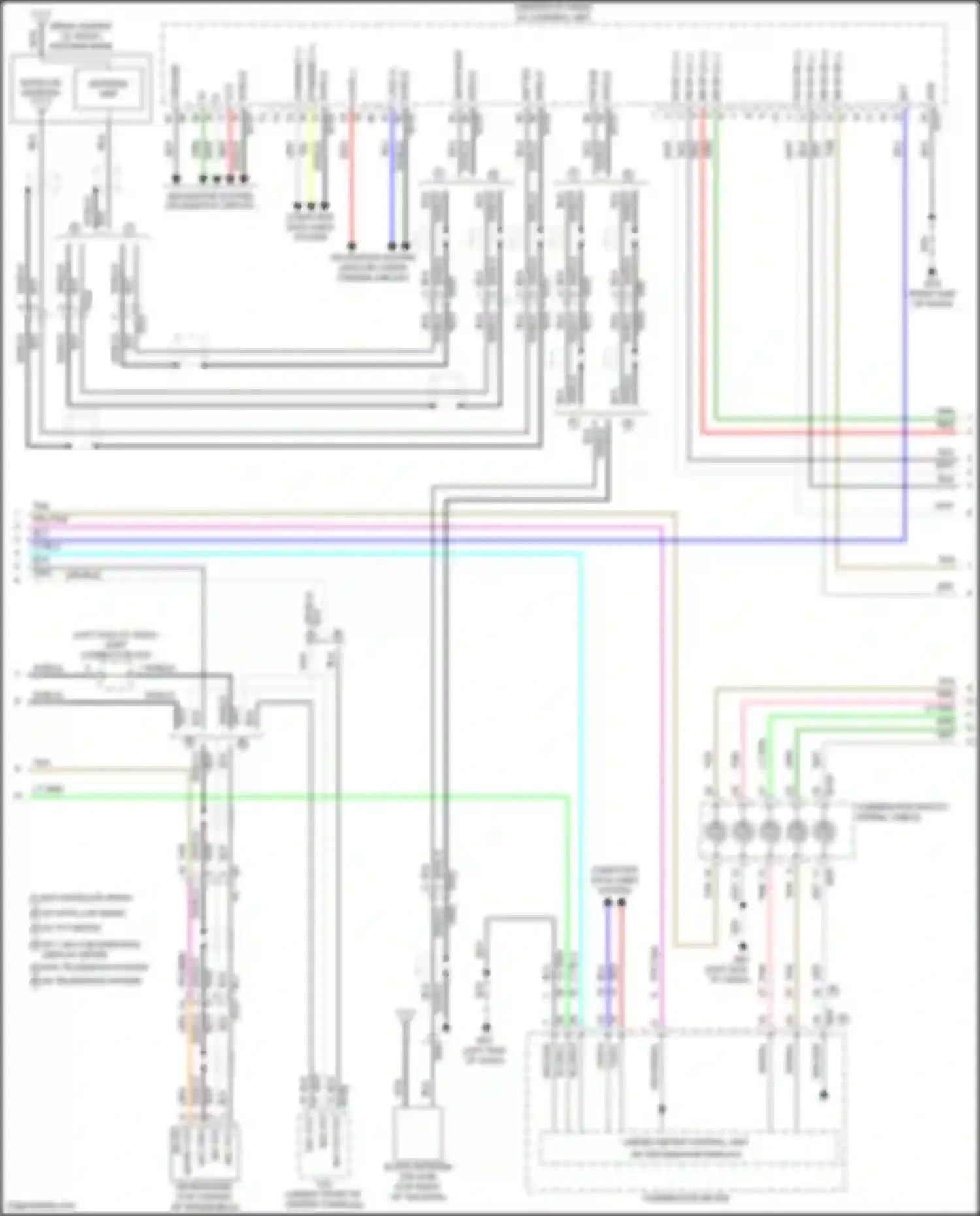Pathfinder Nissan V (2021-2024): Navigation circuit, w/o bose (2 of 3)