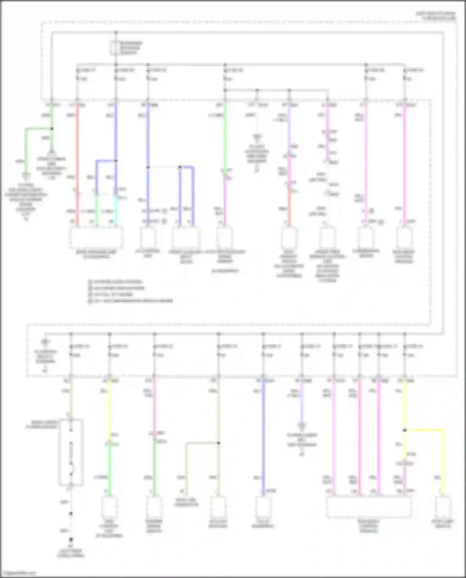 Pathfinder Nissan V (2021-2024): Power distribution circuit (2 of 9)
